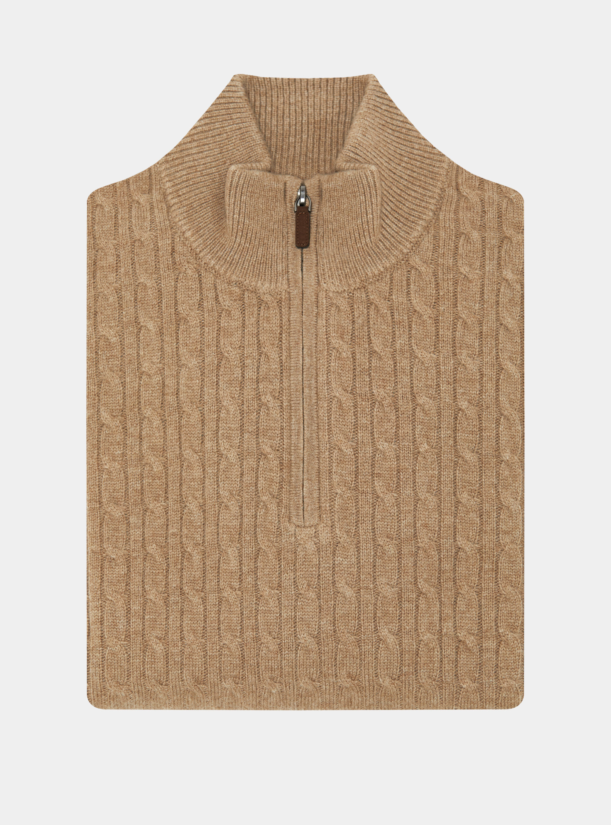 Trikot mit Rundhalsausschnitt aus einer Wollmischung, CAMMELLO 0570C