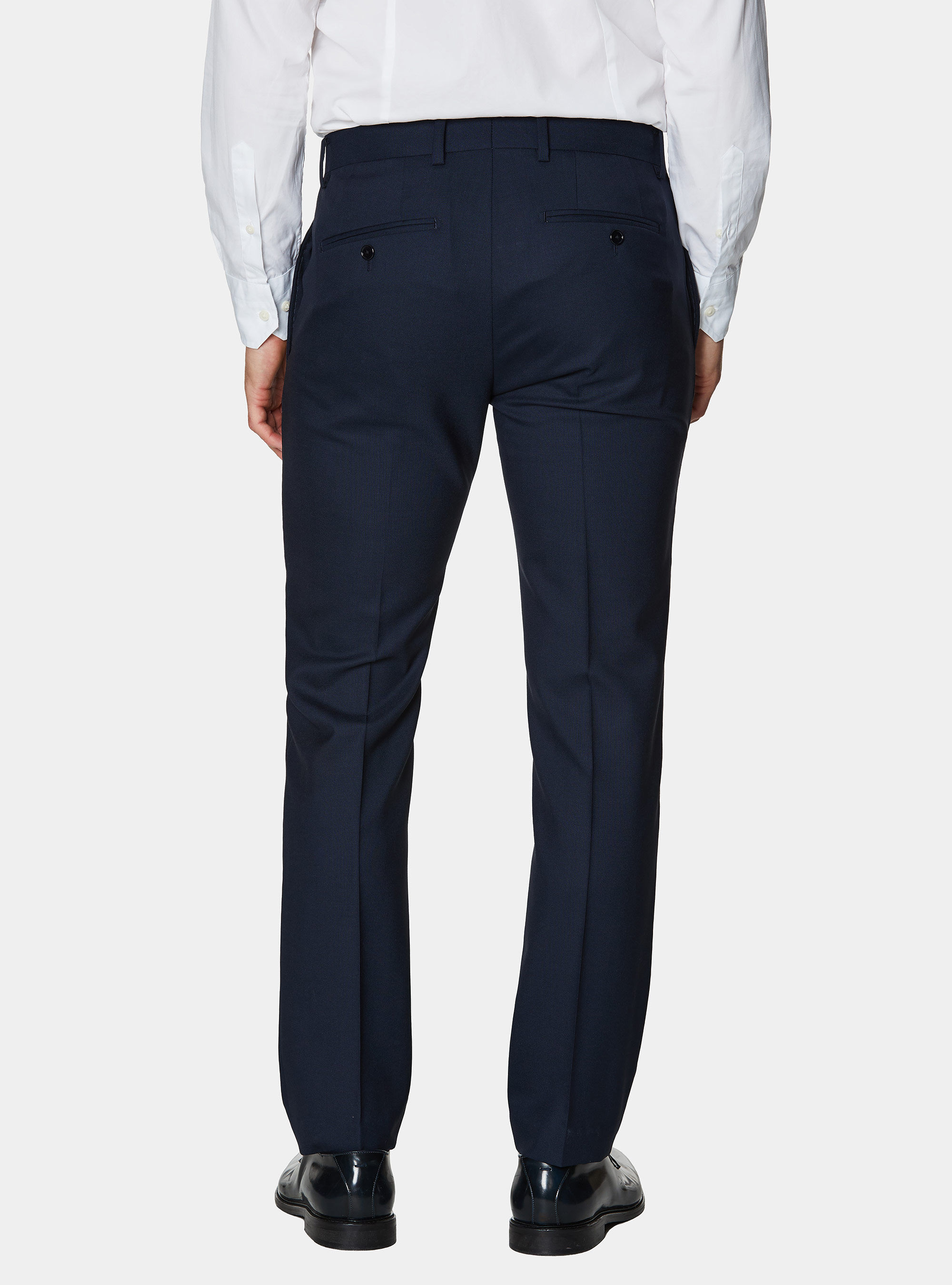 Pantaloni abito in pura lana Vitale Barberis Canonico, NAVY