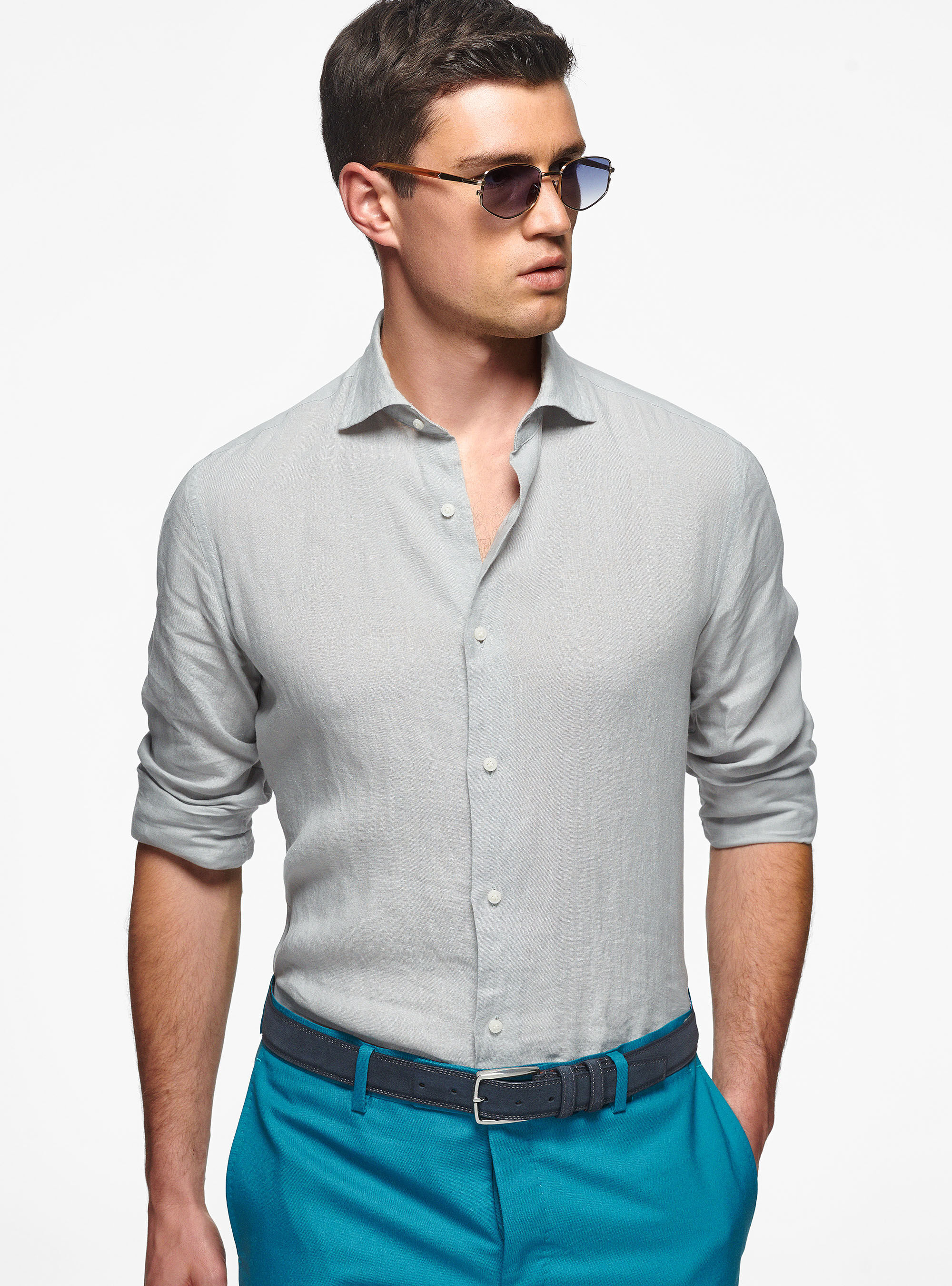 Camicia lino gutteridge on sale