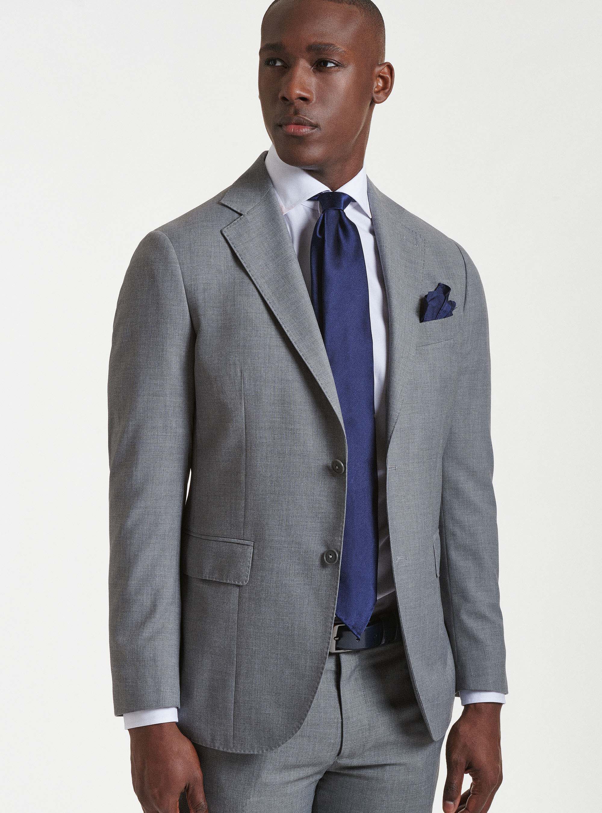 Light grey clearance skinny fit suit