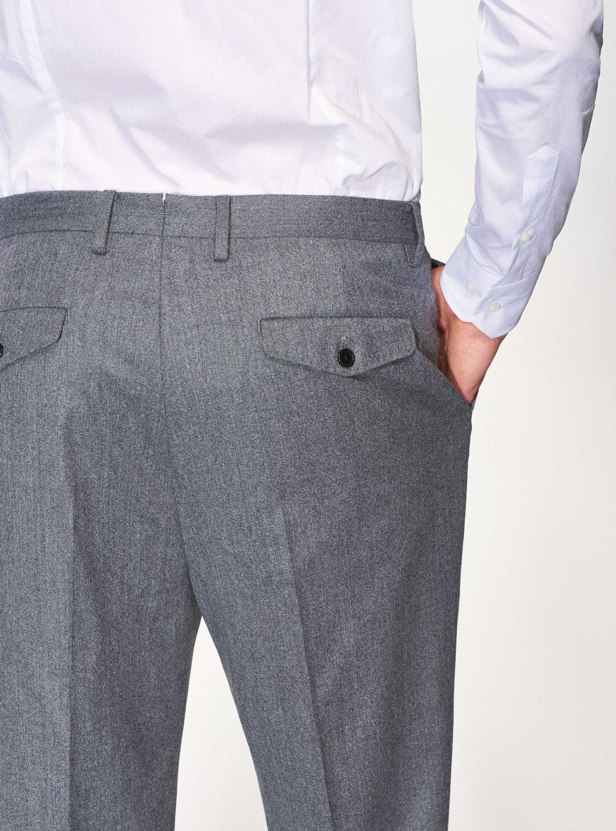 Pantaloni rota lana flanella shop