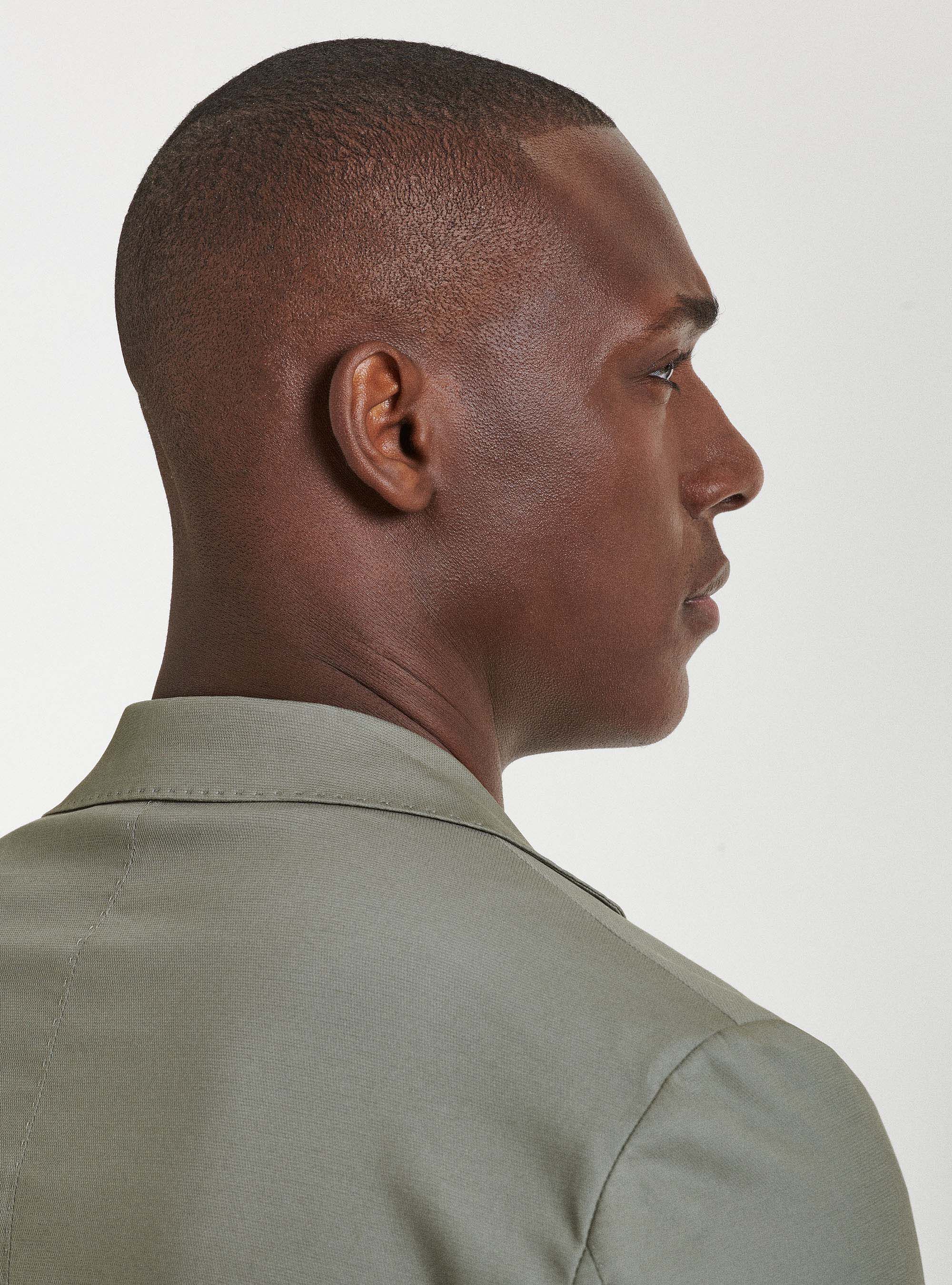 Giacca per abito in cotone armaturato, SALVIA 0602C