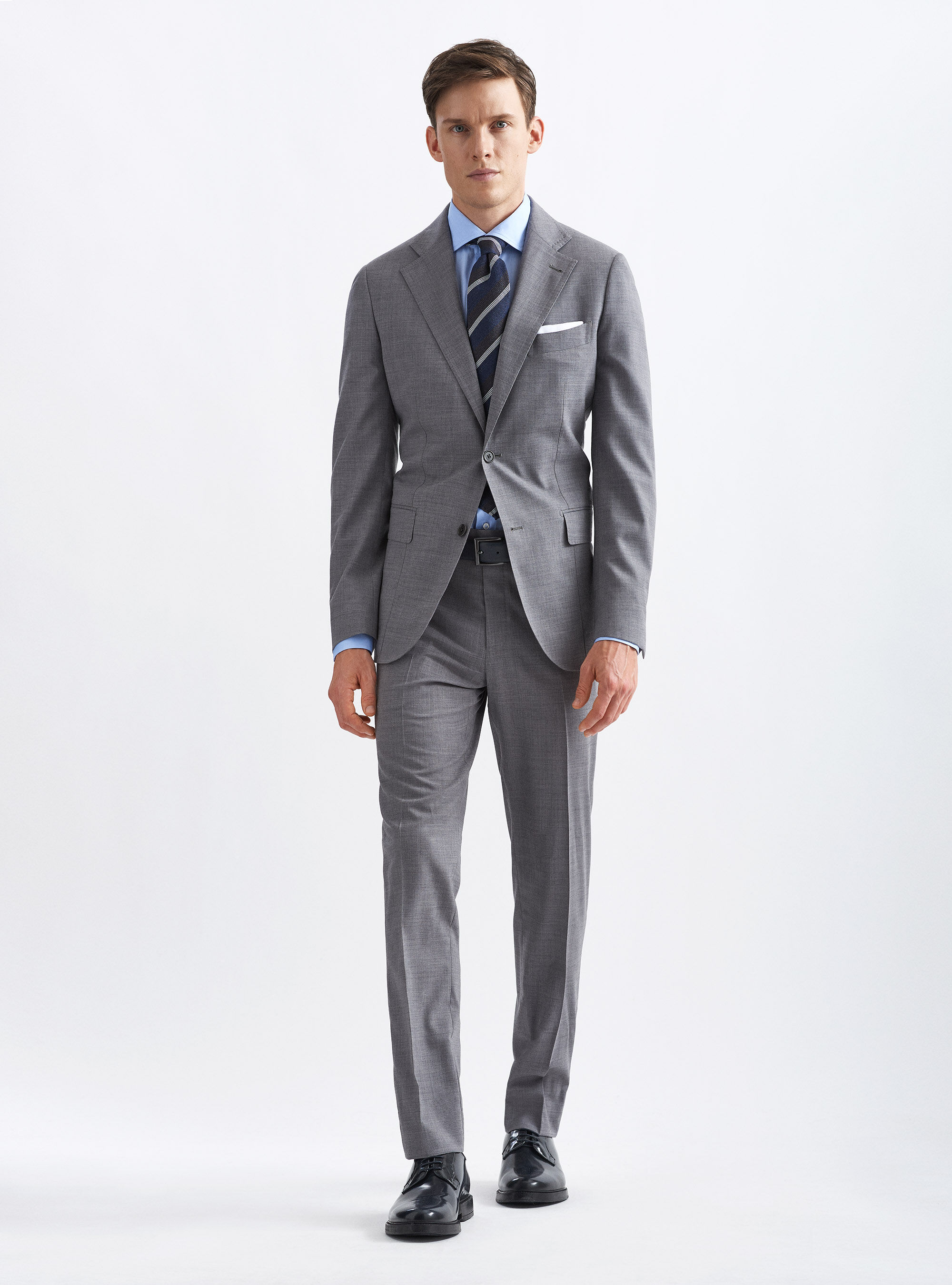 Fresh wool suit blazer, LIGHT GREY MELANGE