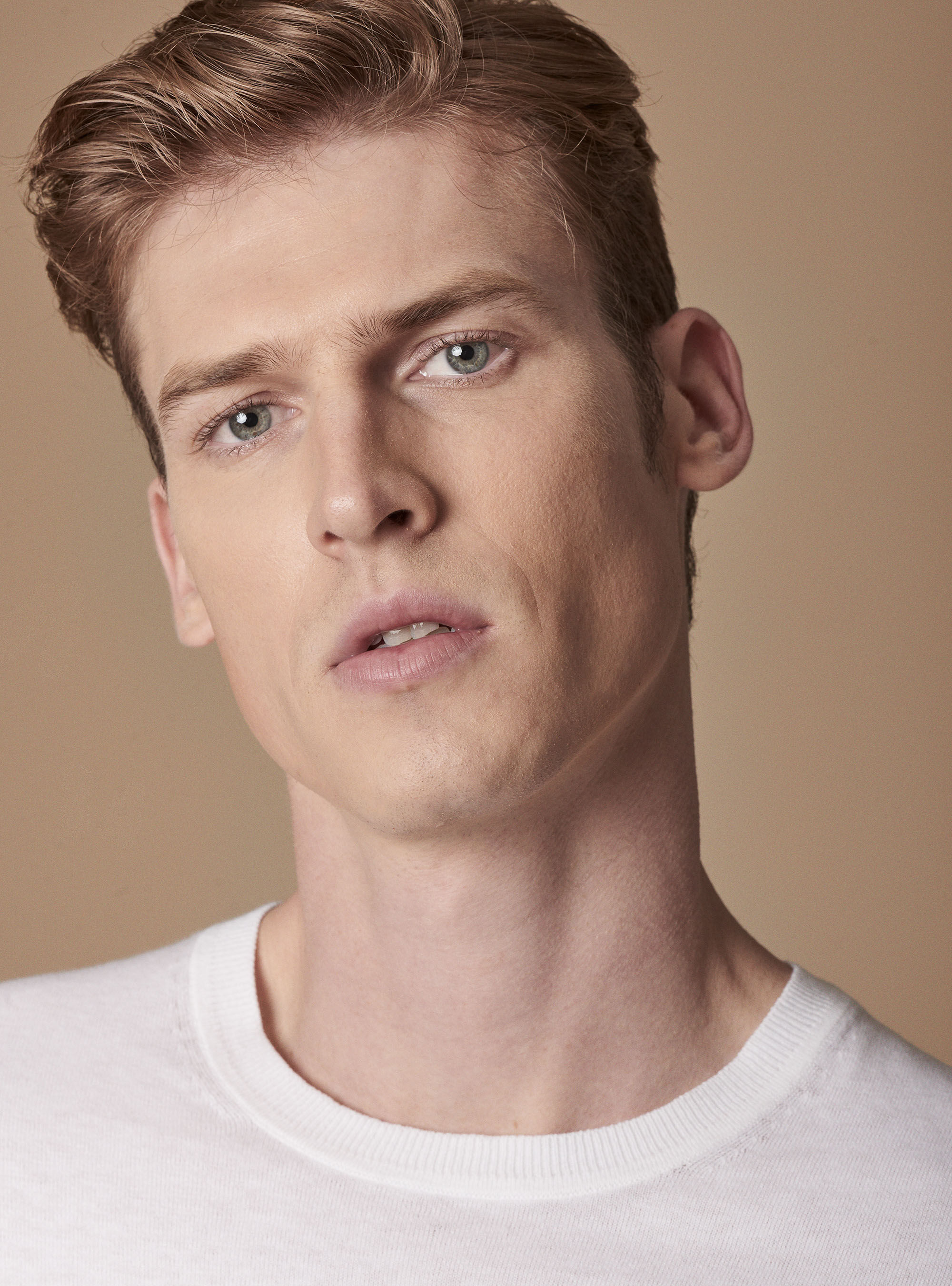 Cotton silk and cashmere round neck basic jersey, WHITE