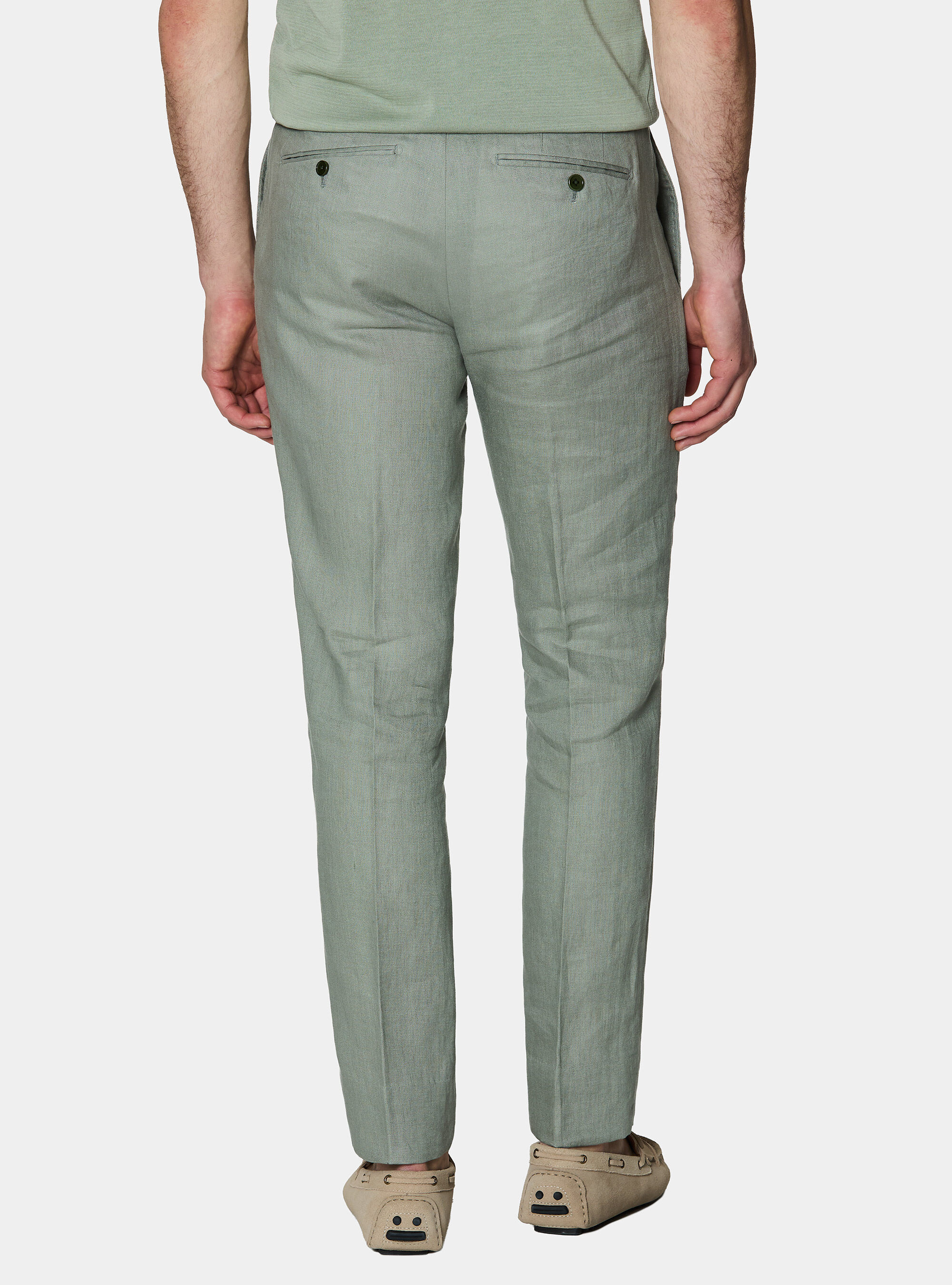 Anzughose aus reinem Leinen, SALVIA 0602C