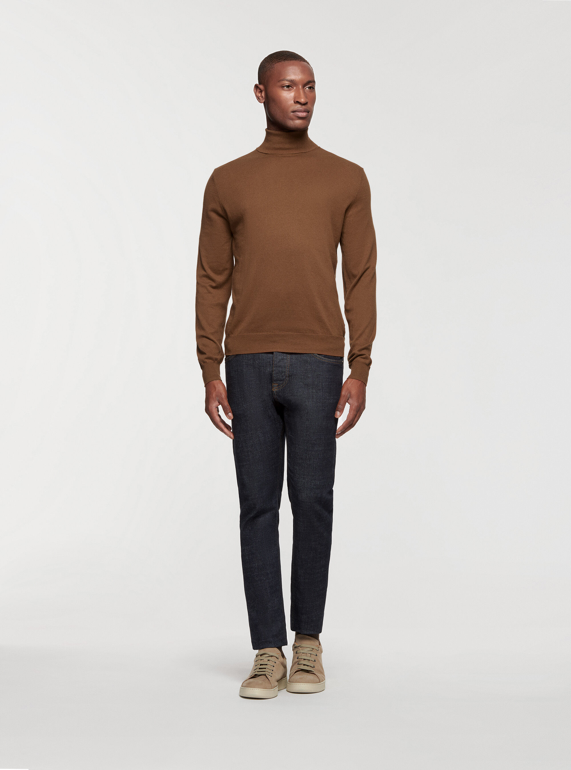 Men's silk discount turtleneck shirts
