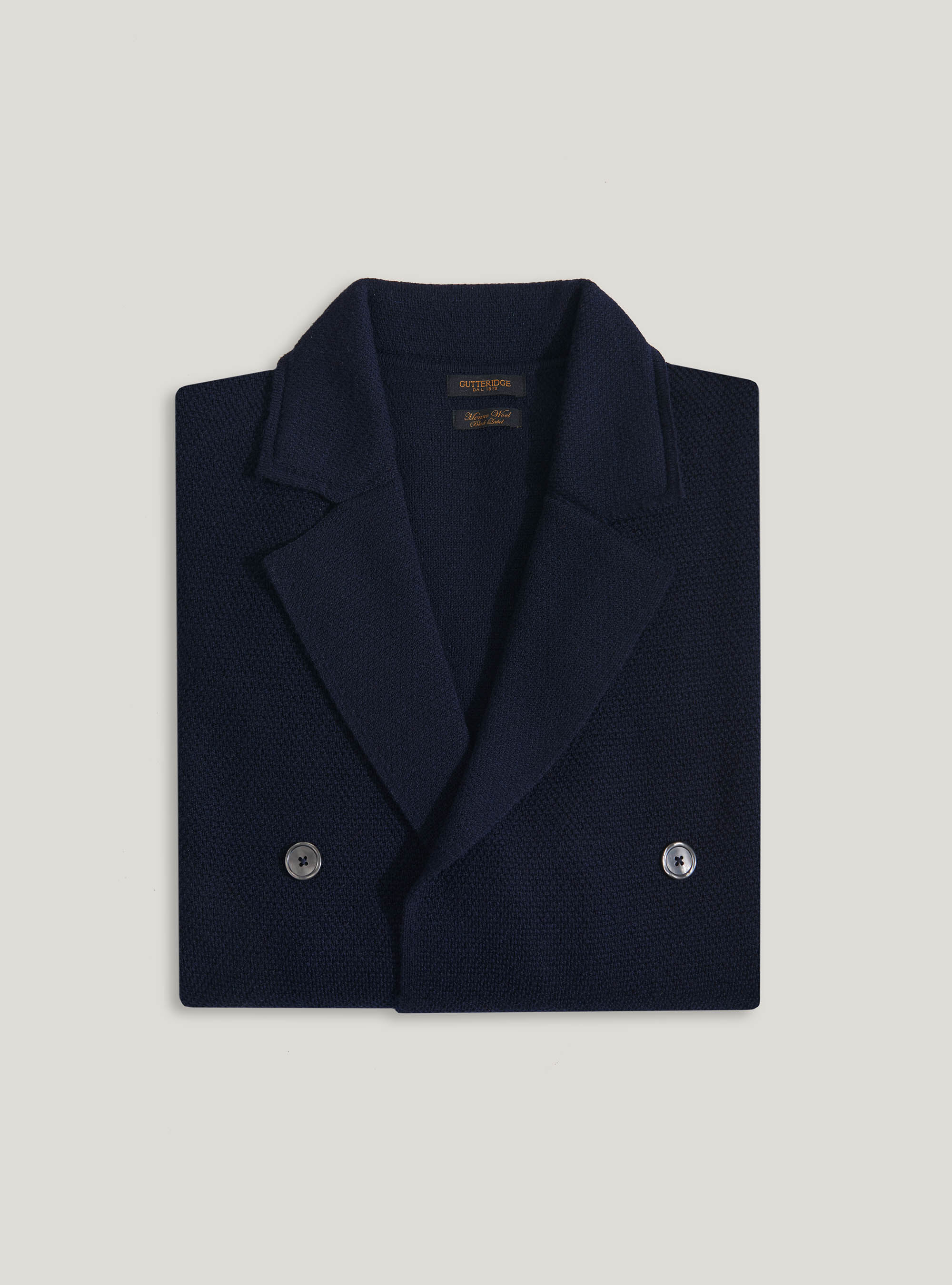 double breasted knit cardigan