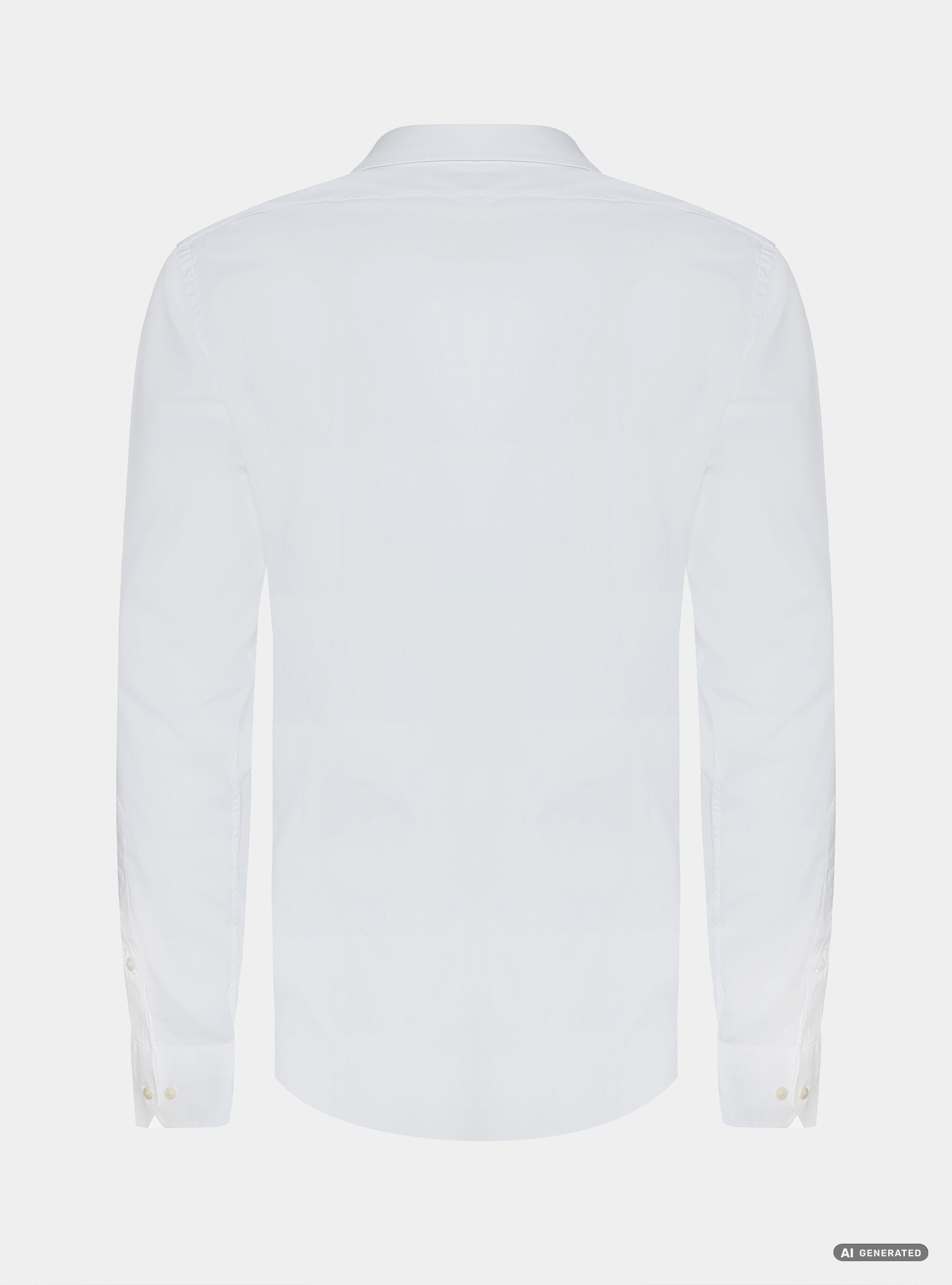 Custom-fit cotton poplin shirt, WHITE