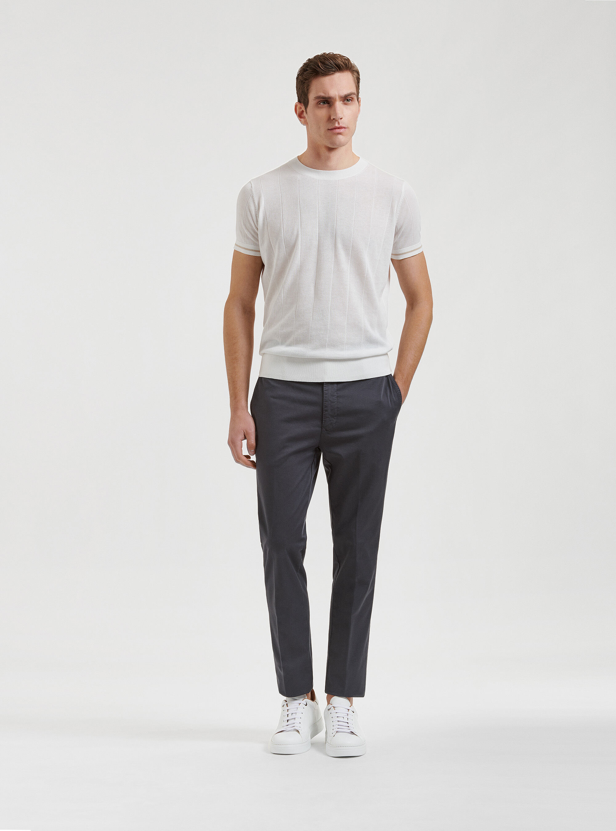 White t shirt sales chinos