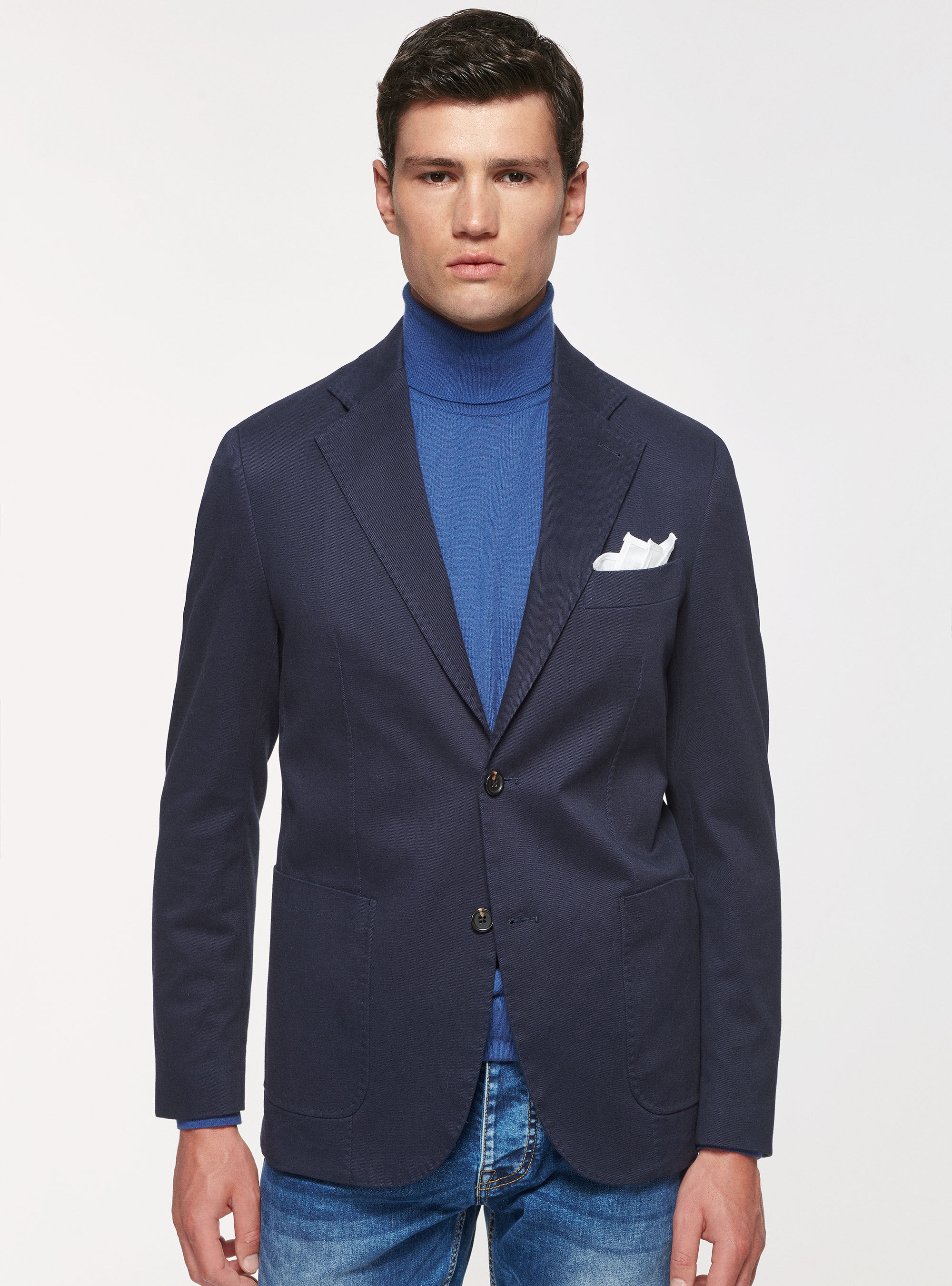 Frosted cotton blazer