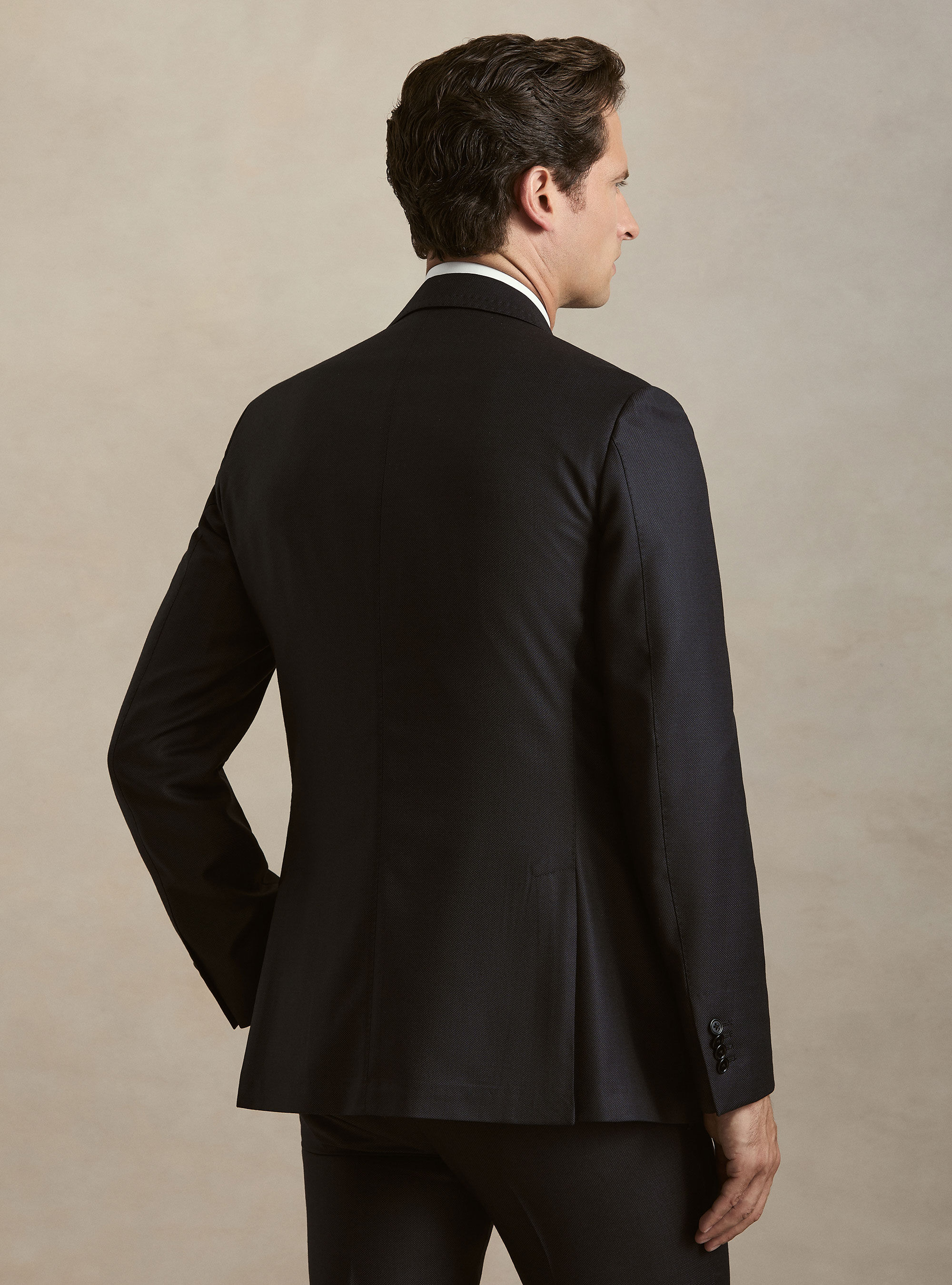 Giacca per abito in pura lana occhio di pernice Vitale Barberis Canonico, BLU NAVY