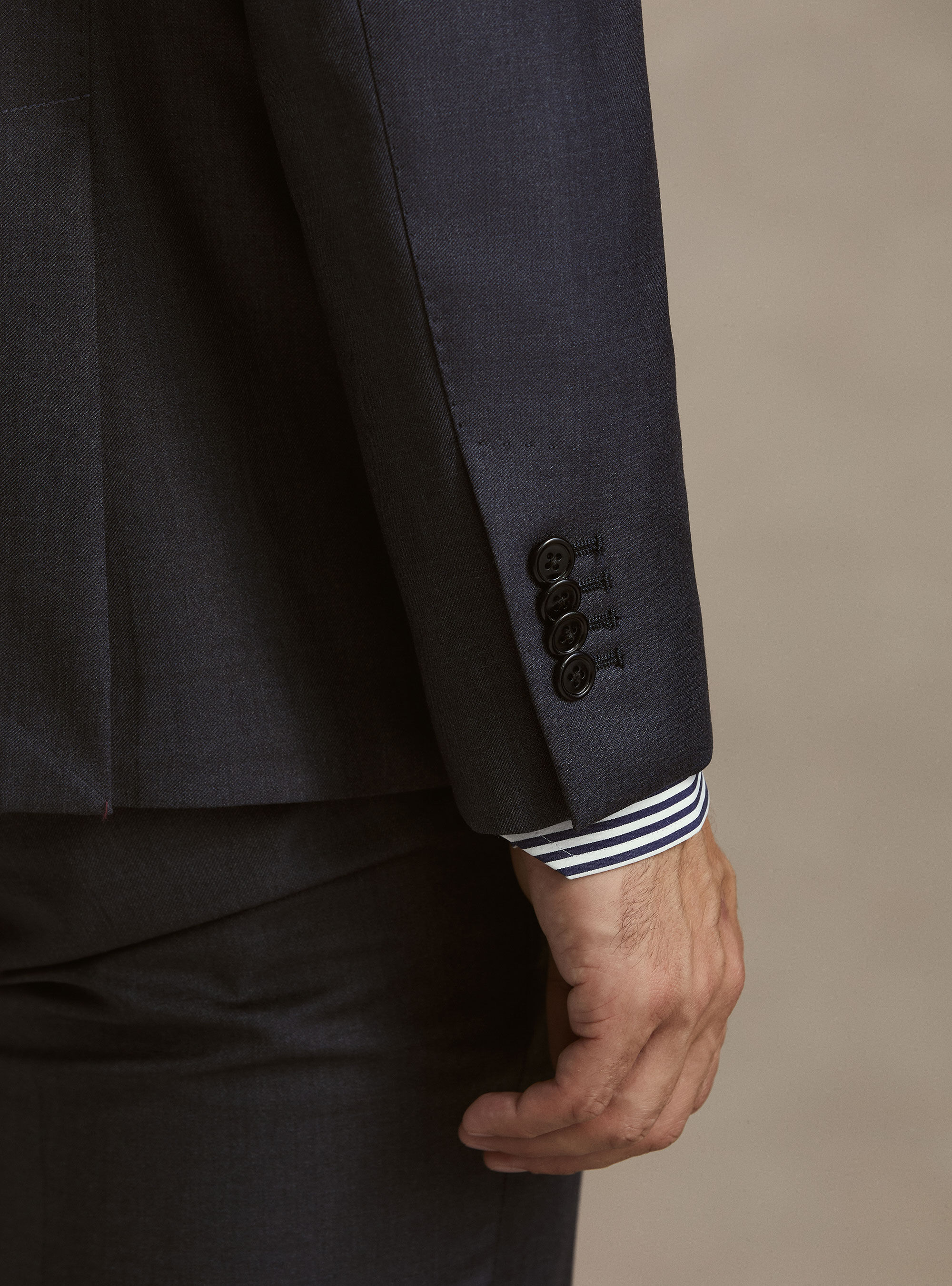 Pure wool suit jacket by Vitale Barberis Canonico, INK