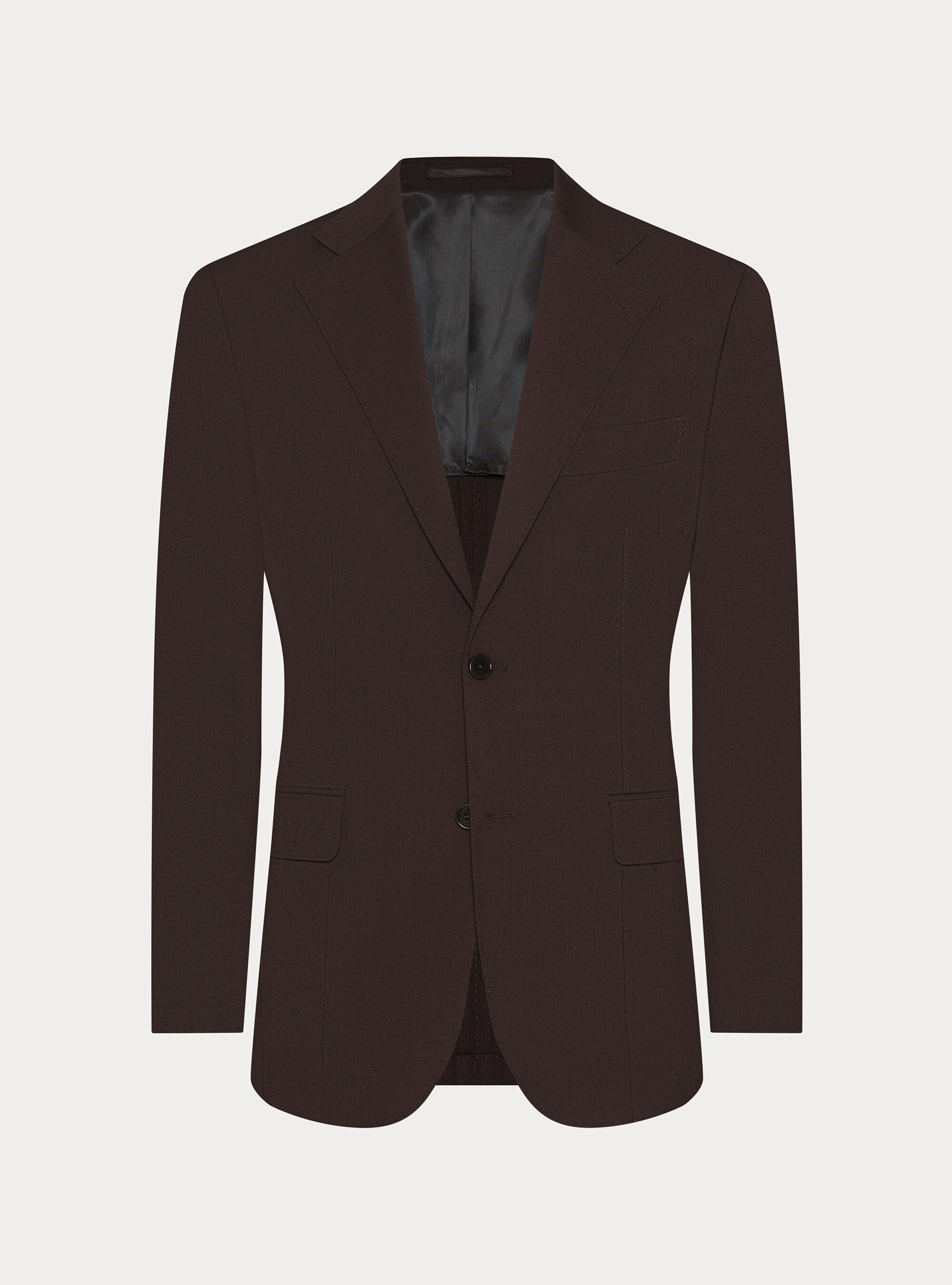 Slim fit classic suit blazer, BROWN
