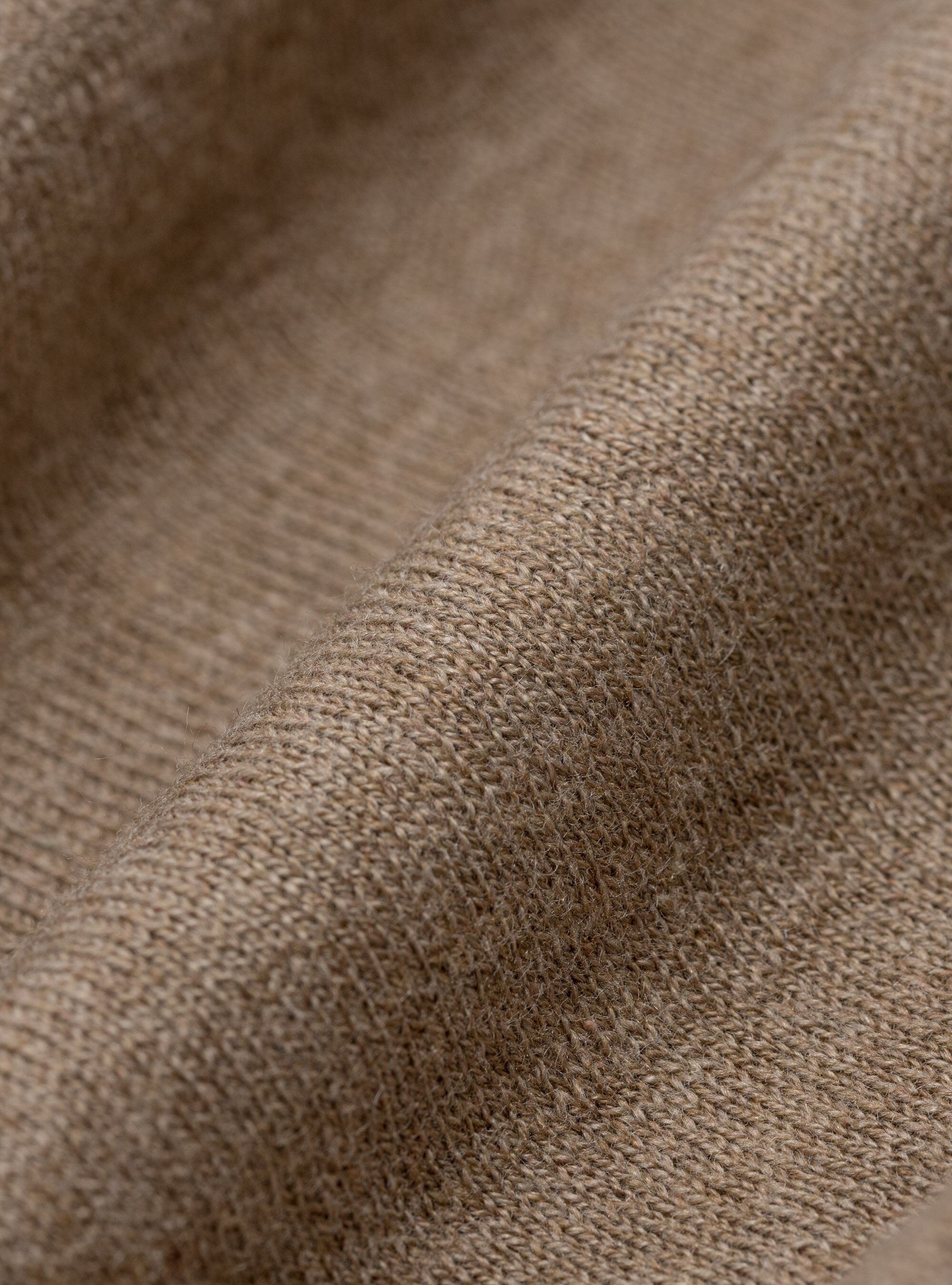 Jersey de cuello redondo de algod&oacute;n, seda y cachemira, BARRO