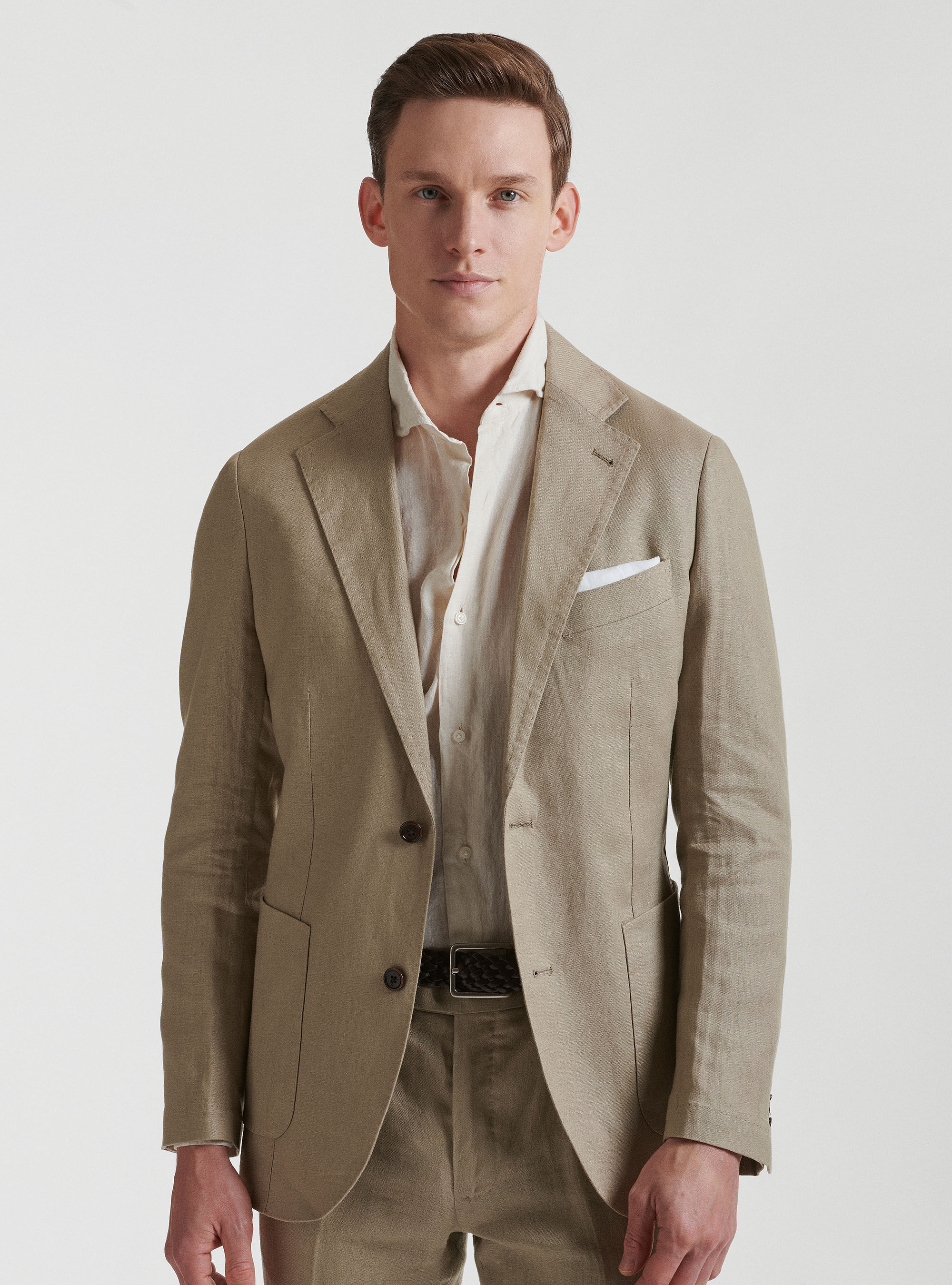 Pure linen suit blazer