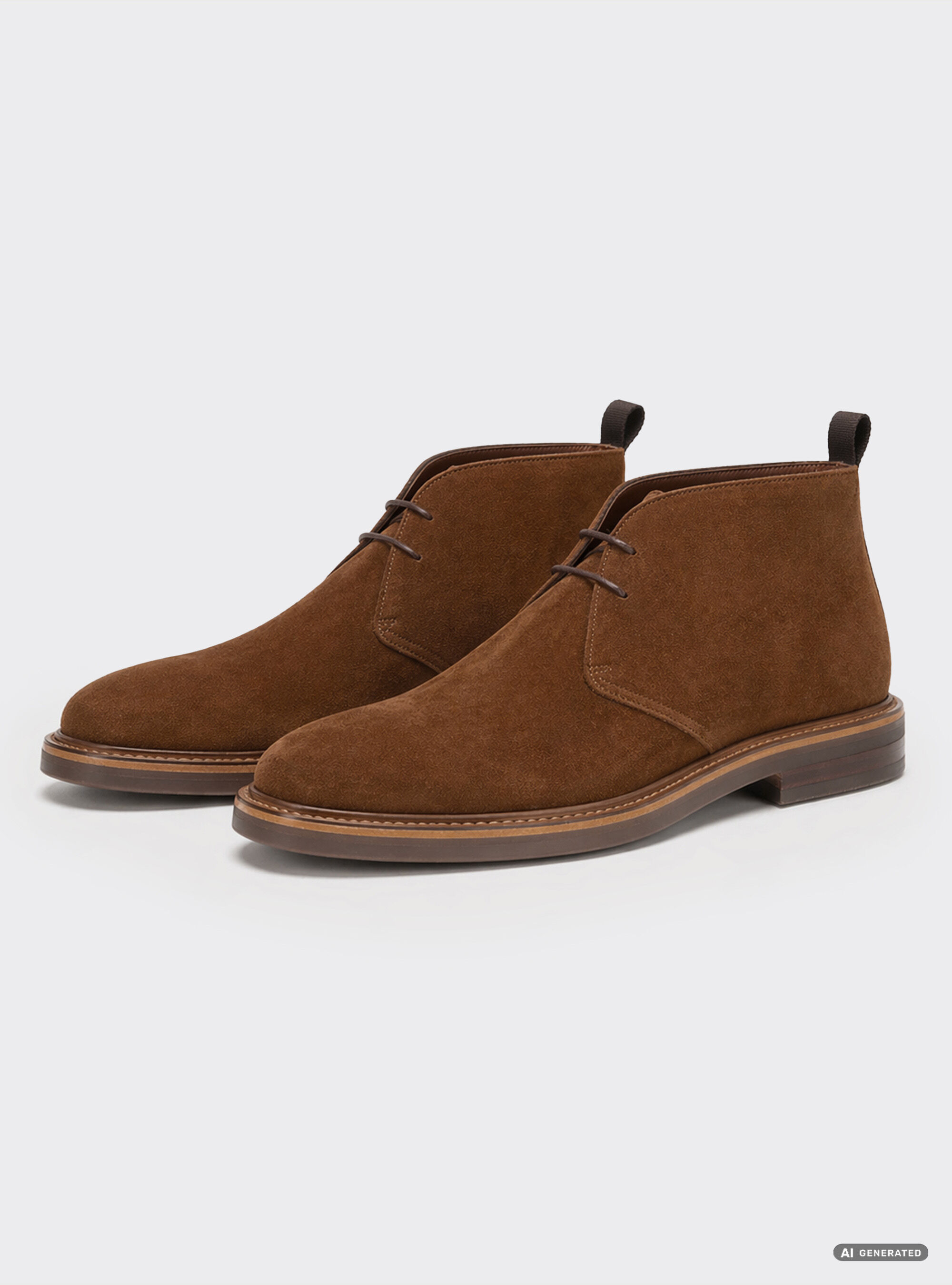 Polacchino in suede allacciato