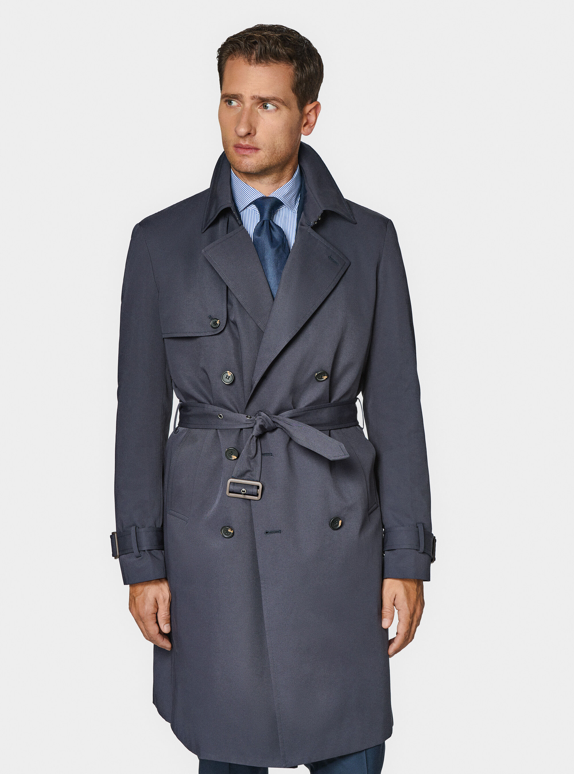 Cotton twill trench coat | Gutteridge | Men's catalog