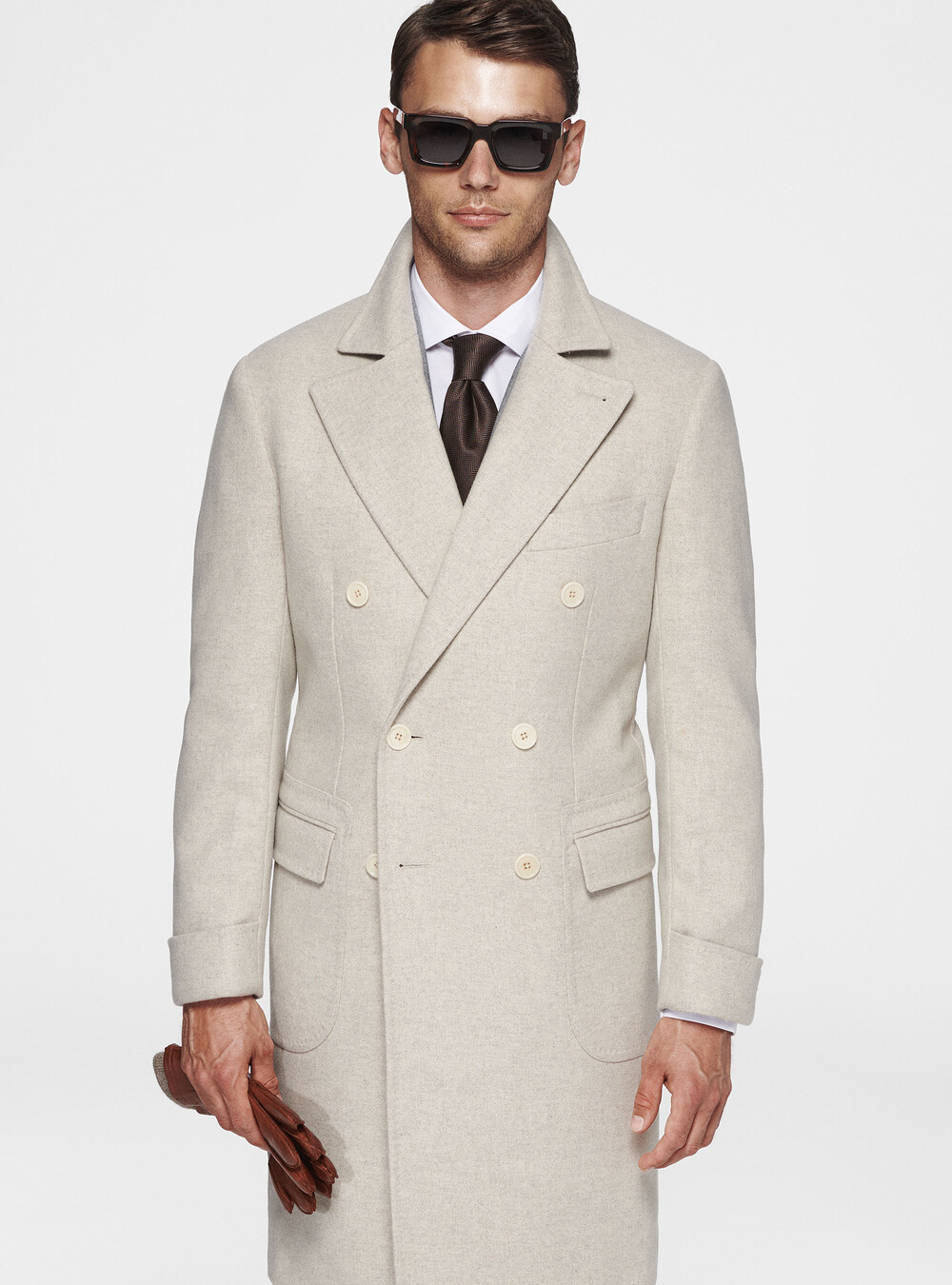 Abrigo Cruzado Gris Hombre Abrigo Cruzado Trench Cruzado Hombre