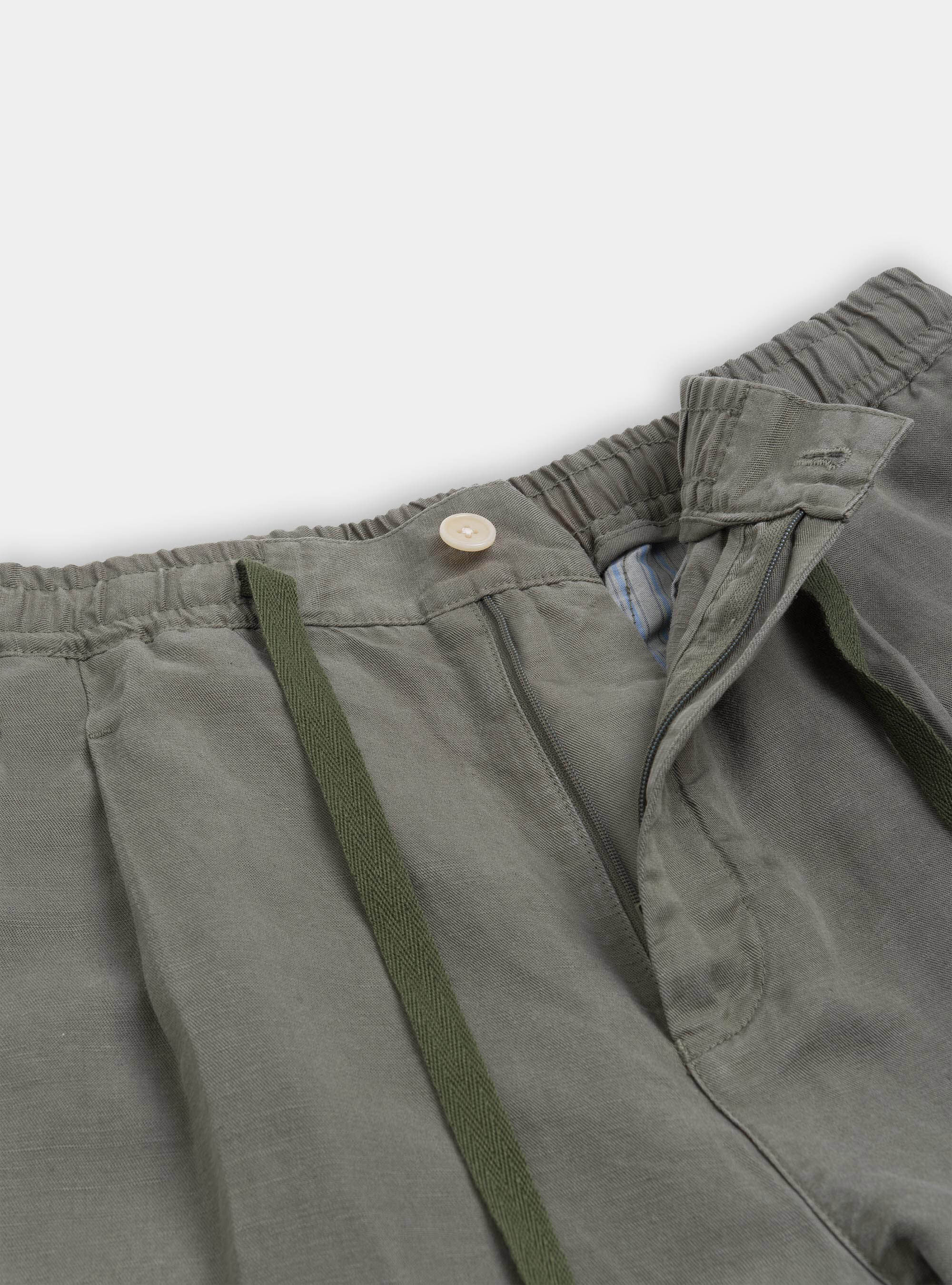 Garment-dyed bermuda shorts with drawstrings, SALVIA 0602C