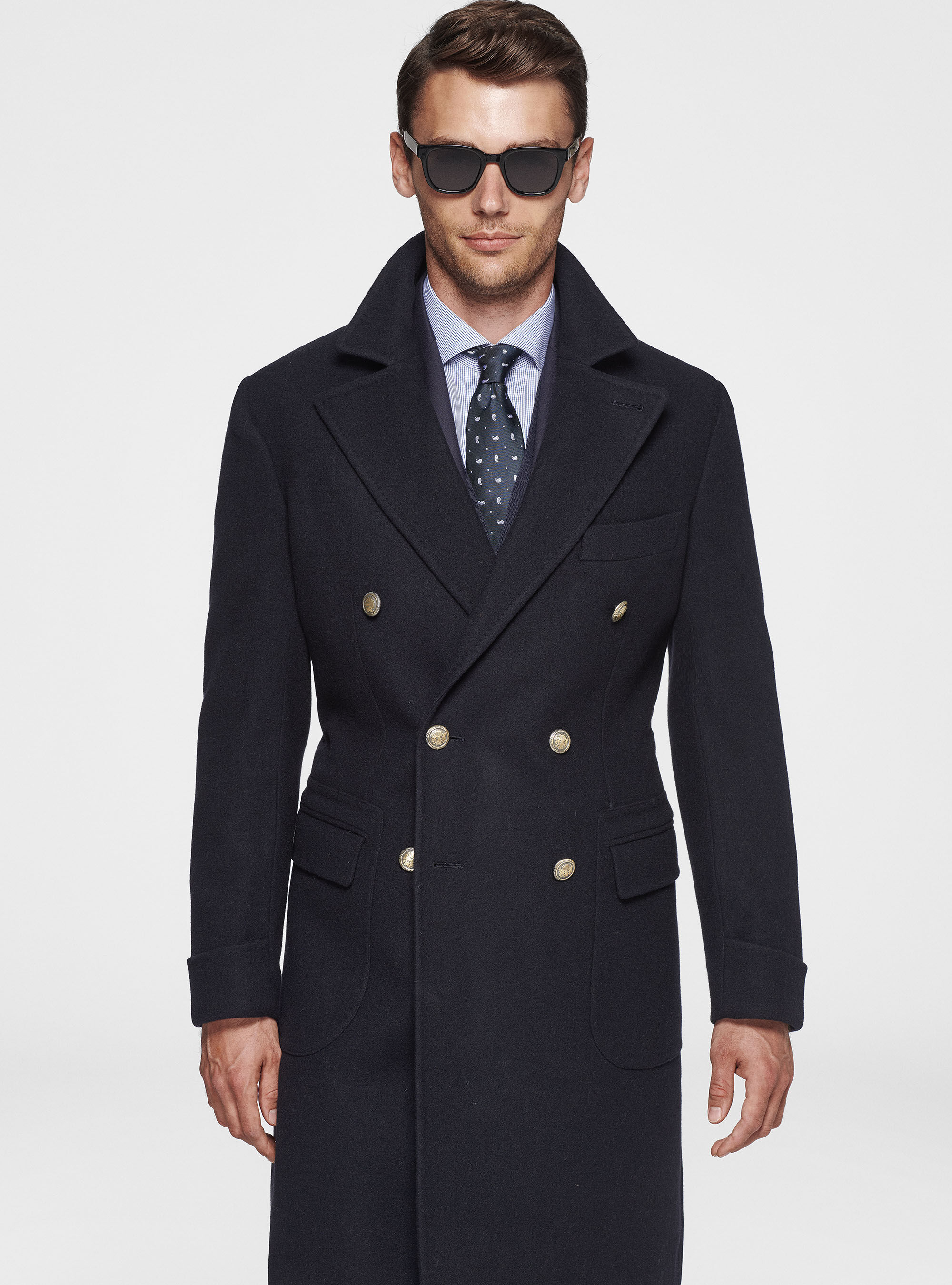 Abrigos cruzados para hombre shop