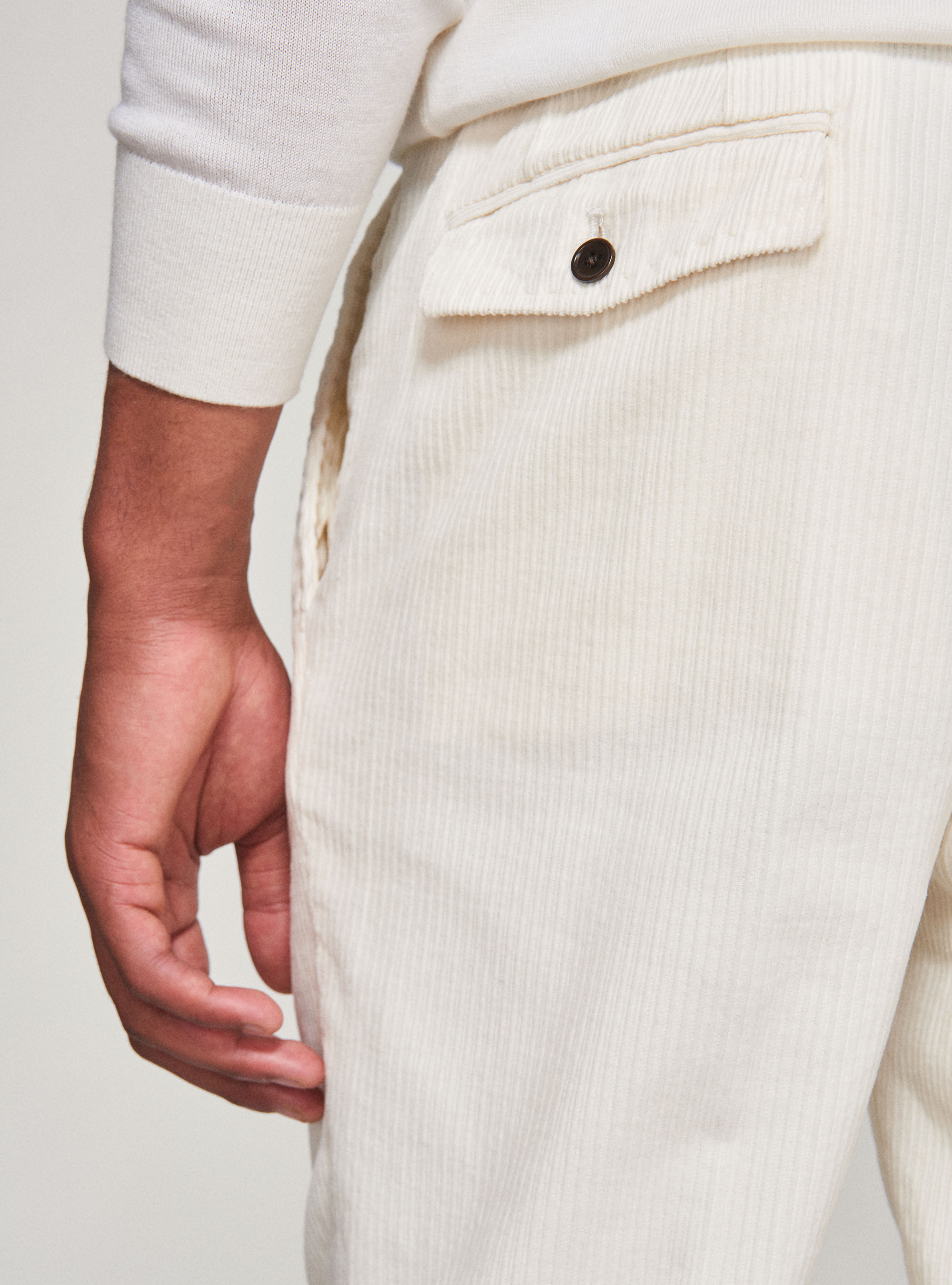 Pantaloni in velluto rigato