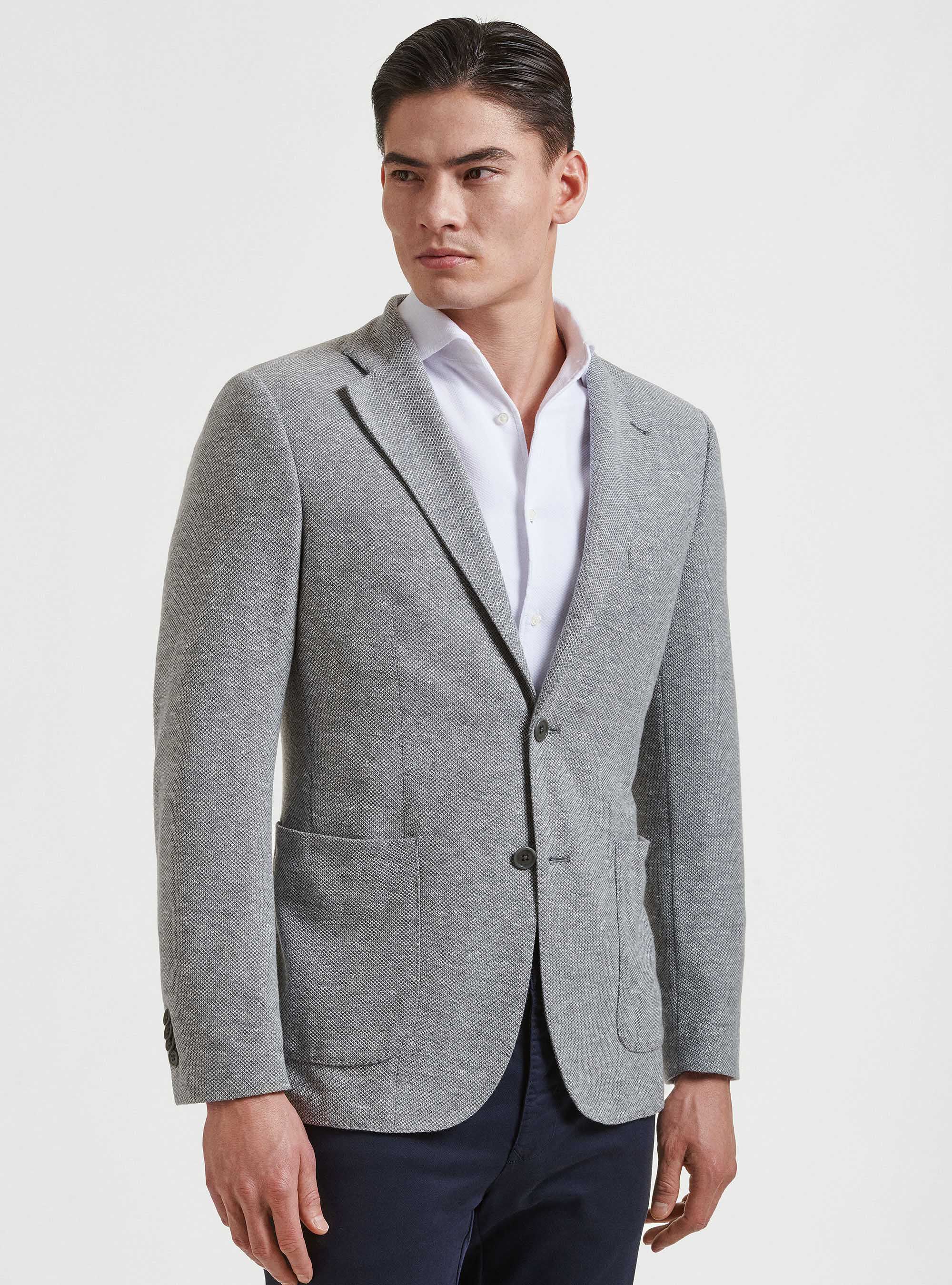 Grey jersey blazer deals