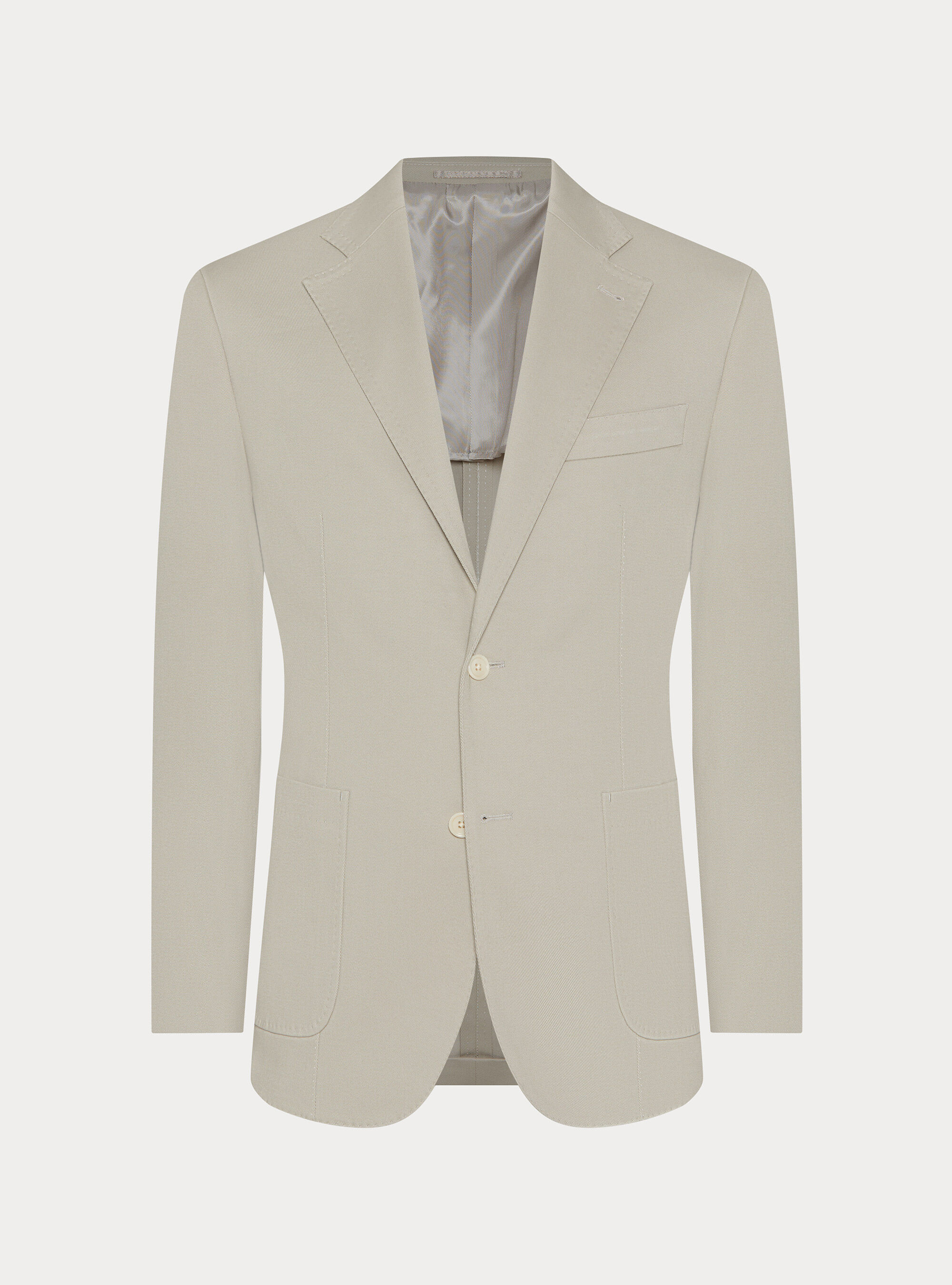 Brushed cotton blazer, ECRU