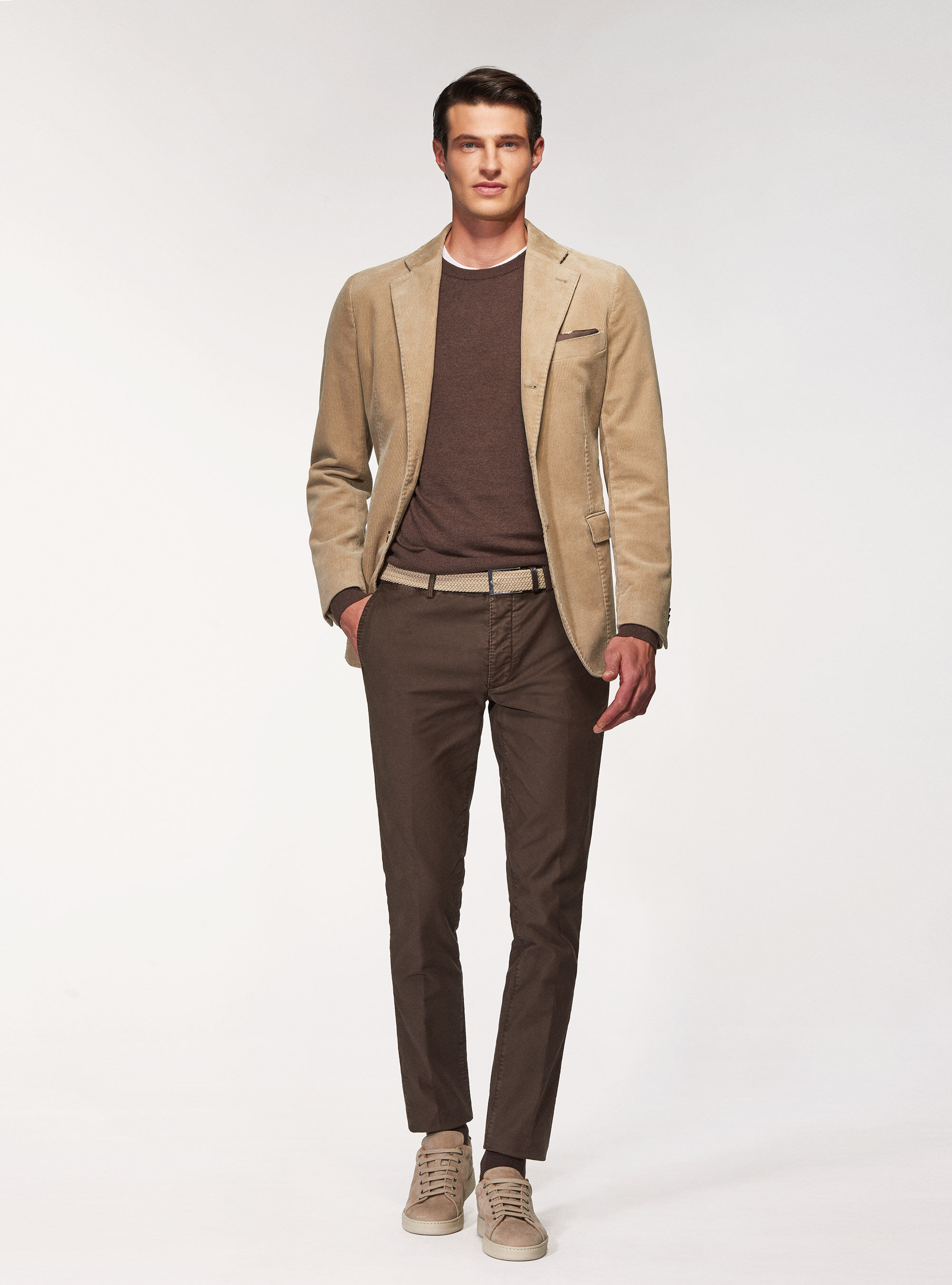 Giacca in velluto a coste di cotone, SABBIA