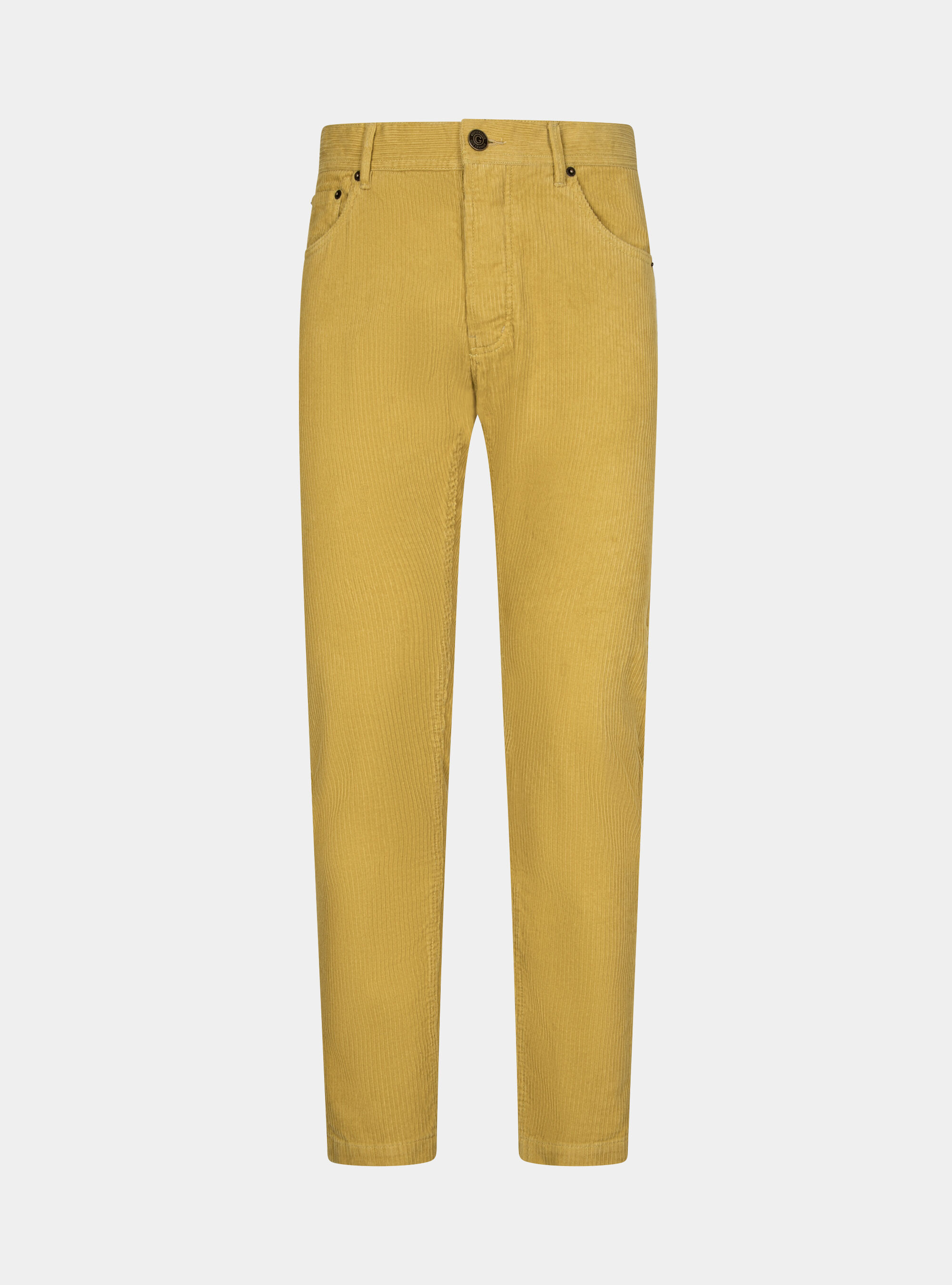 Yellow top velvet trousers