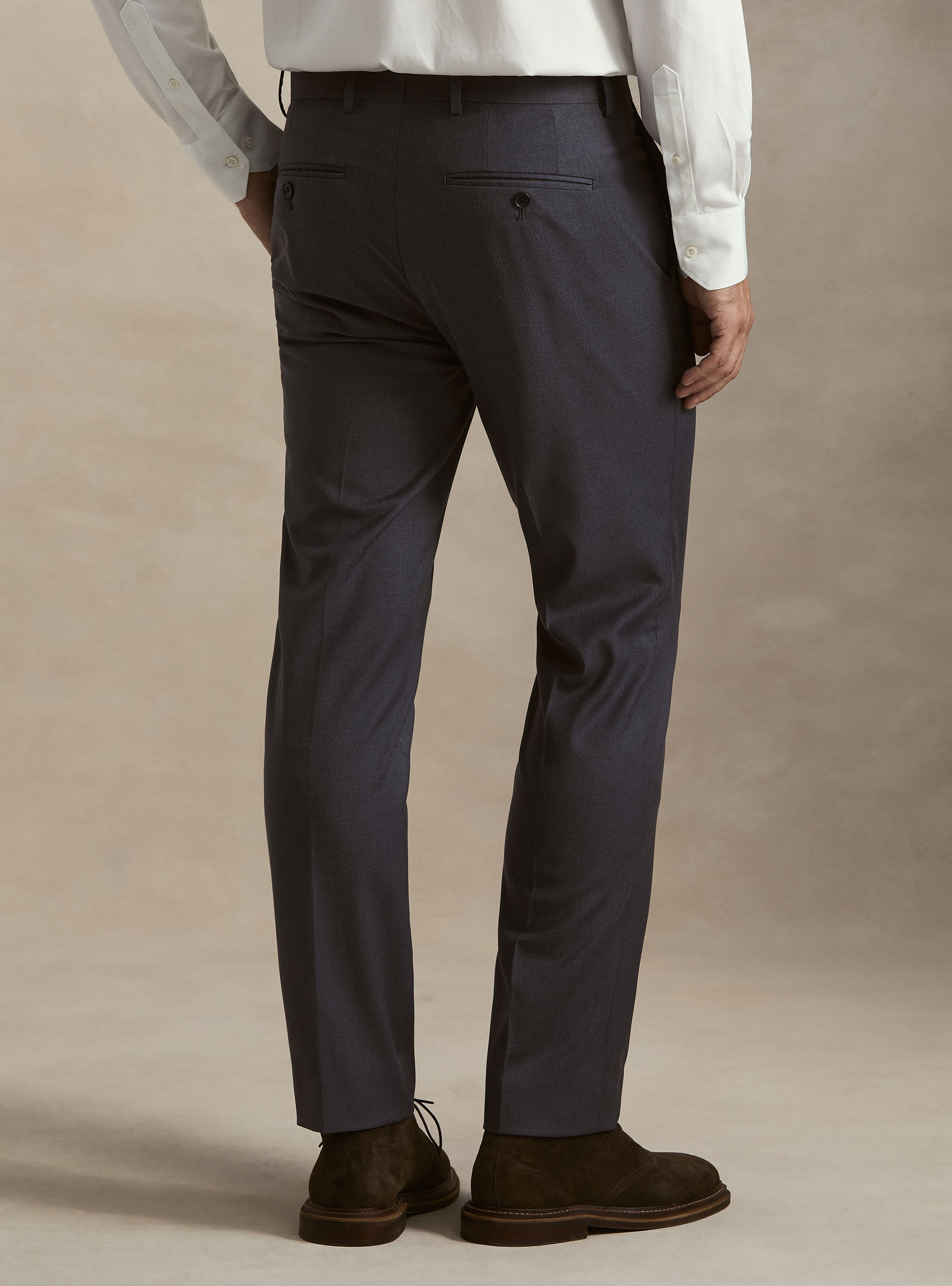 Slim fit classic suit trousers, INK