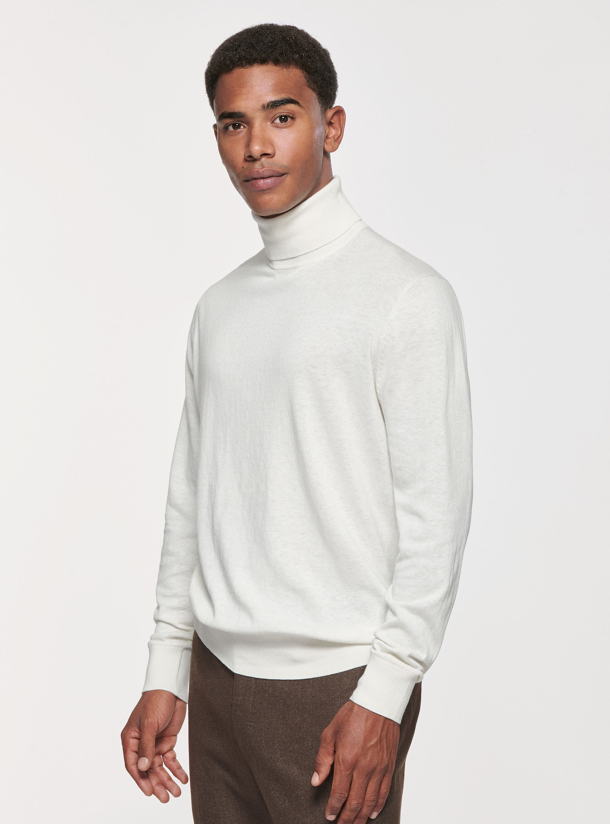 Men's silk online turtleneck shirts