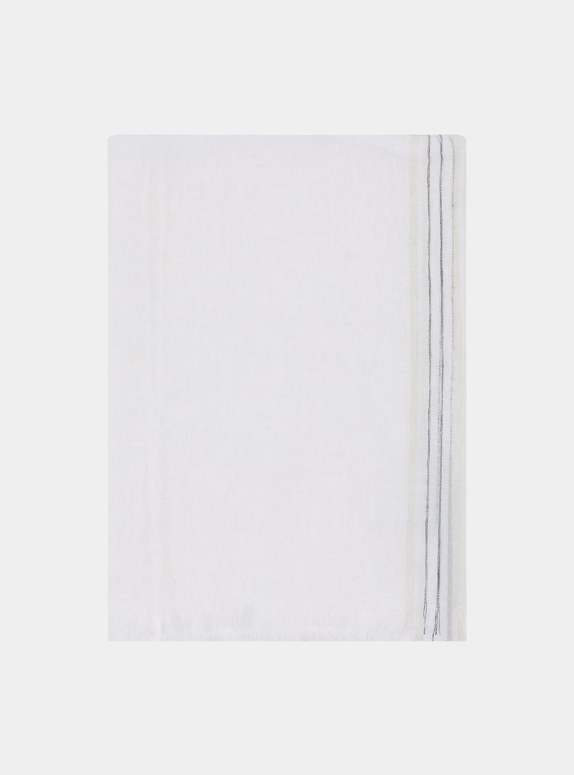 Sciarpa rigata in lino