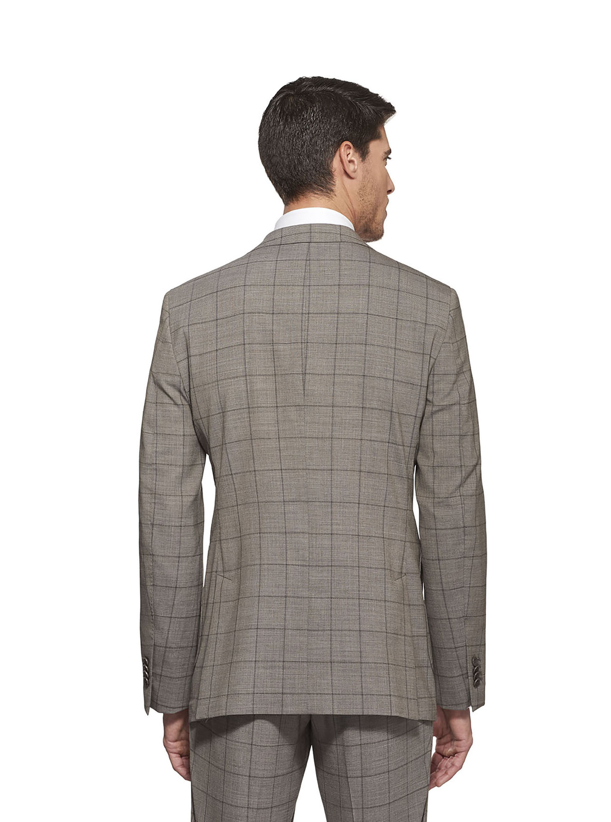Stretch wool seersucker suit