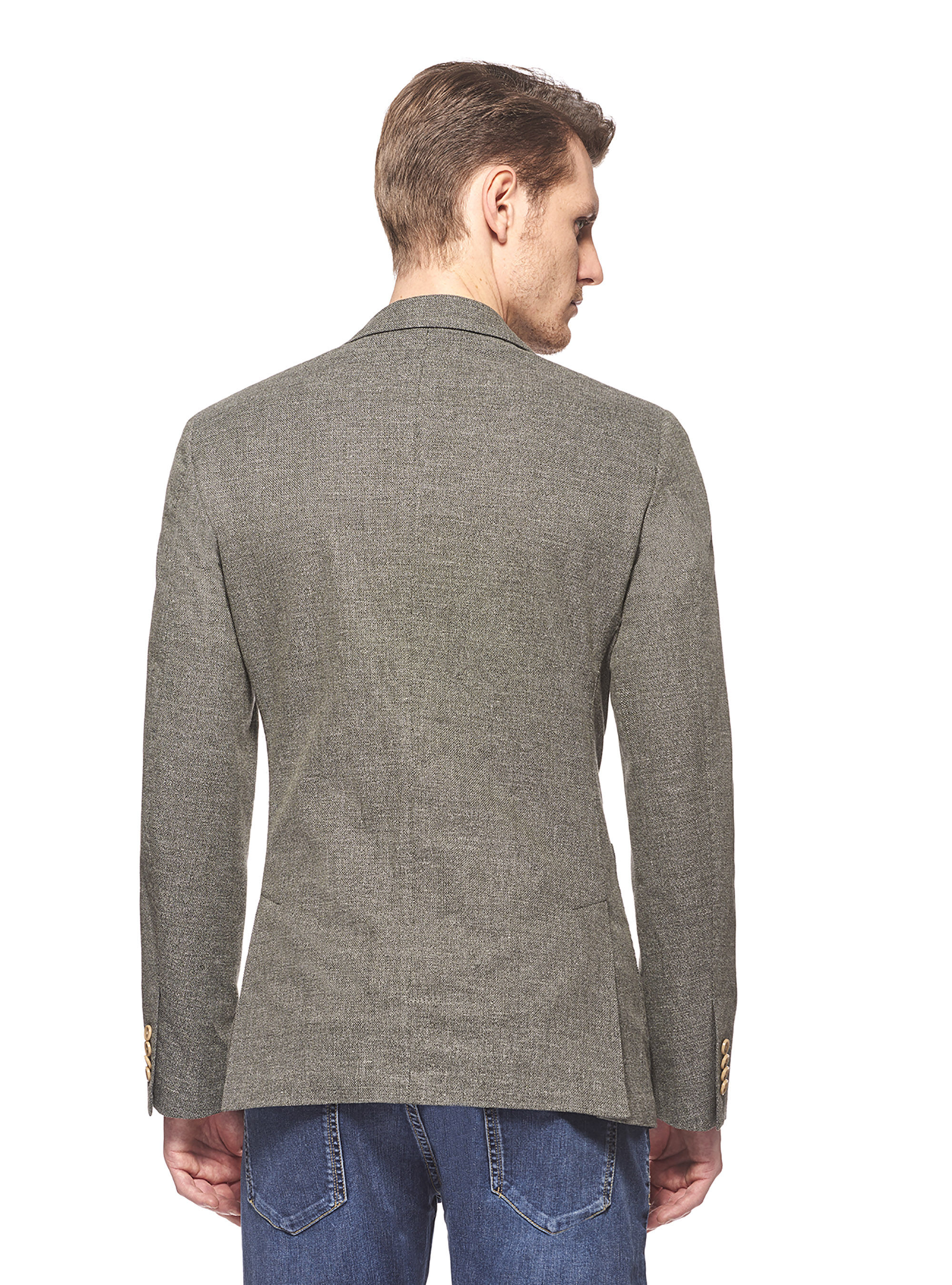 Jacket 100% cotton hopsack