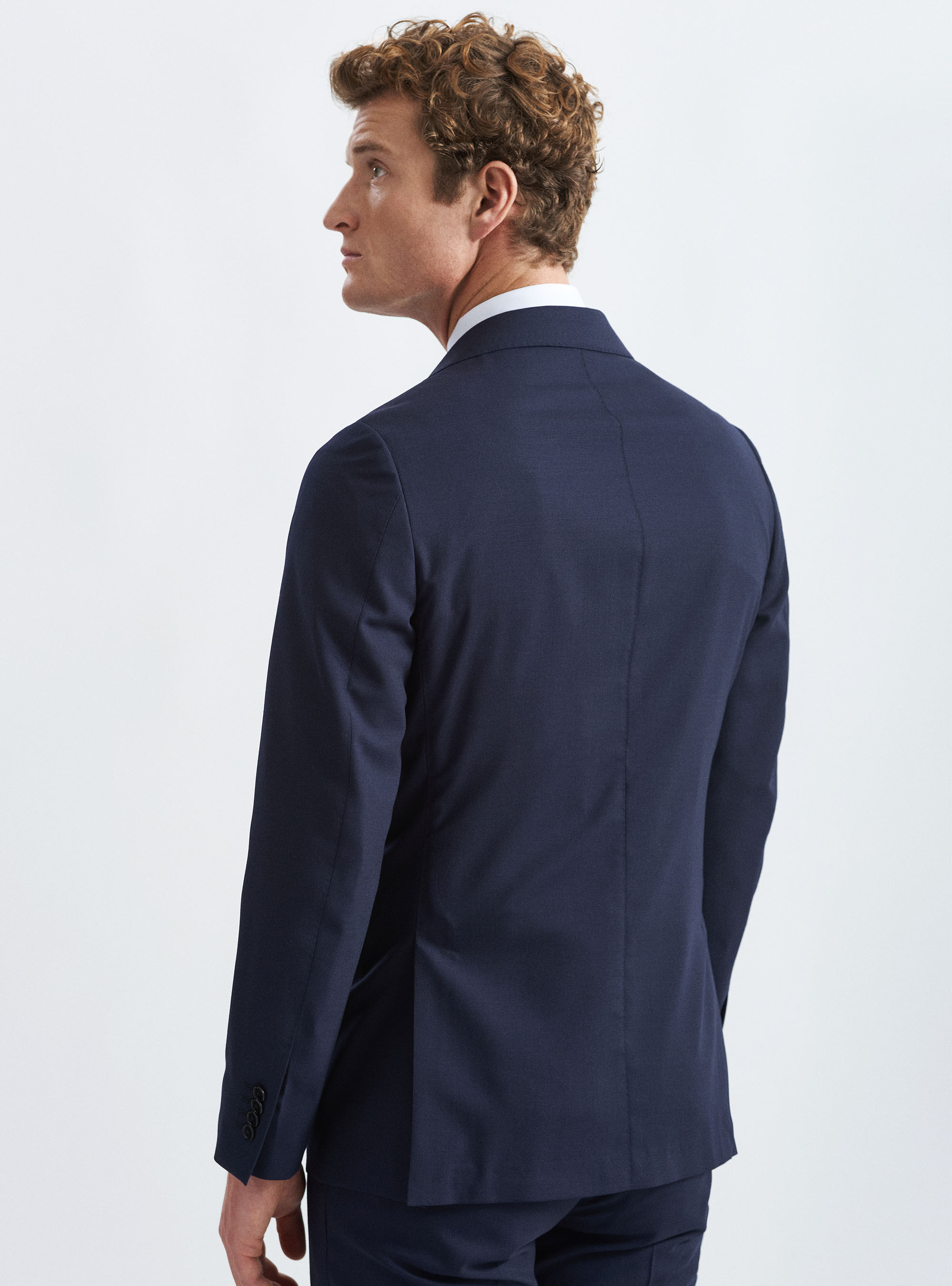 Giacca per abito in fresco lana, BLU NAVY