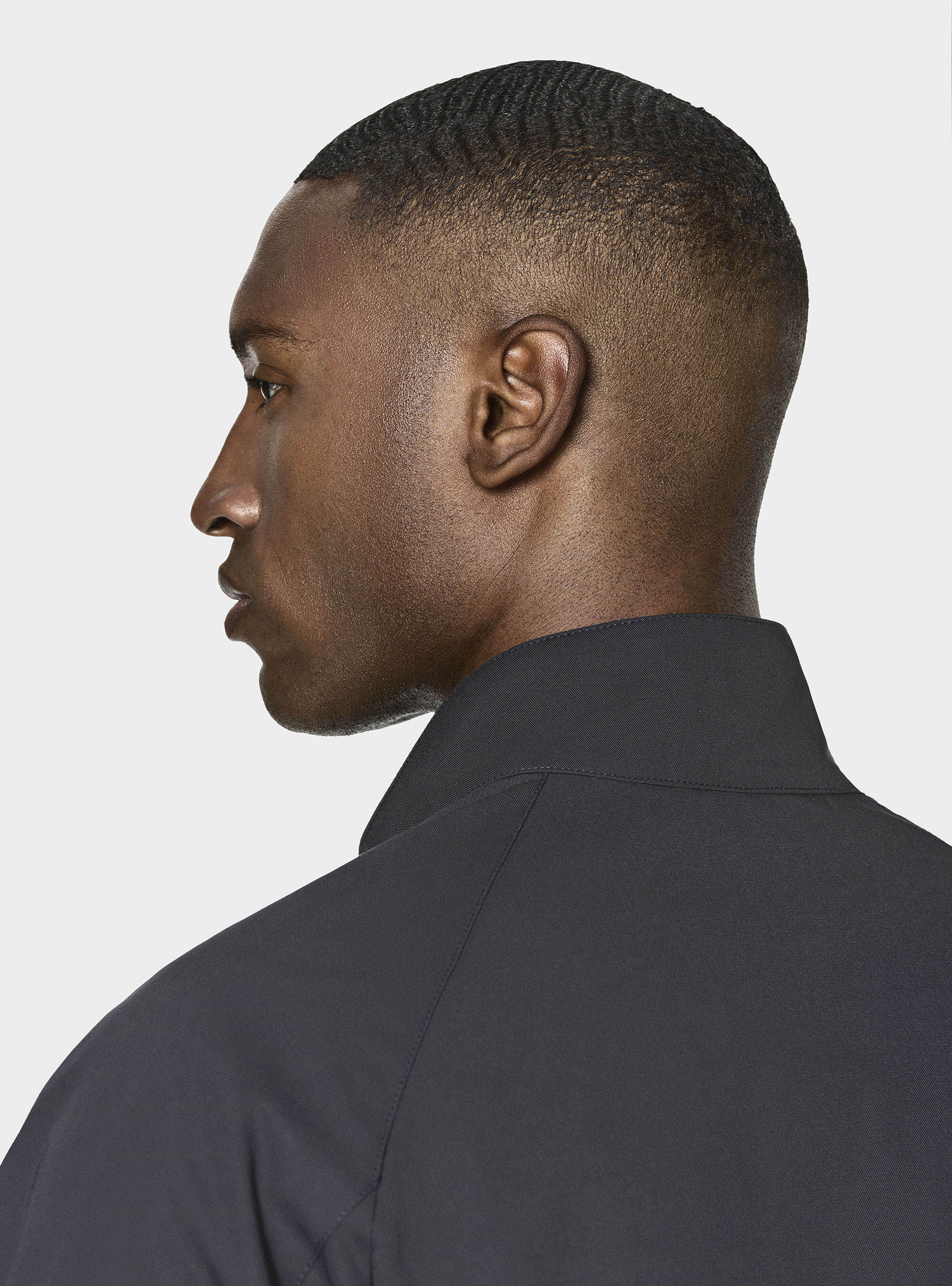 Bomber in misto cotone, BLU NAVY