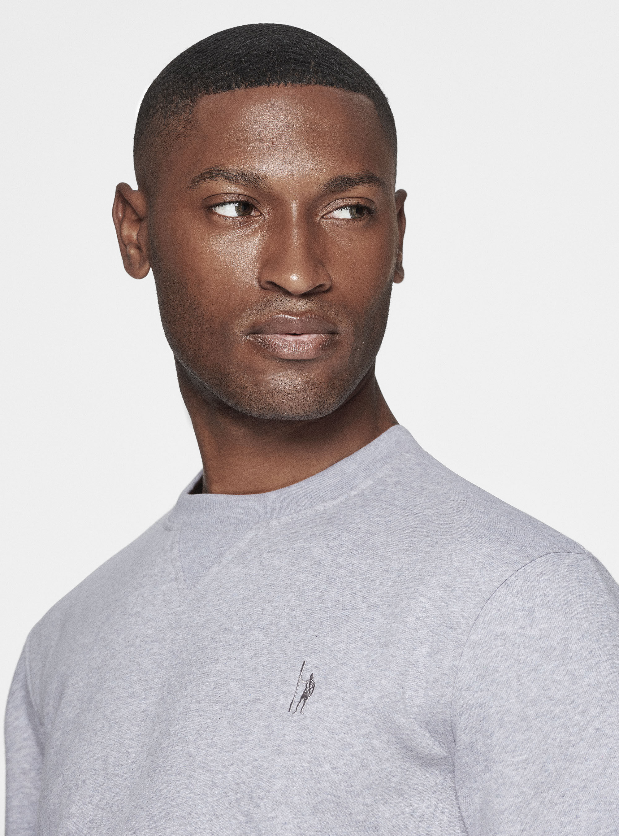 Crew neck sweatshirt with embroidery Gutteridge Men s Sweatshirts
