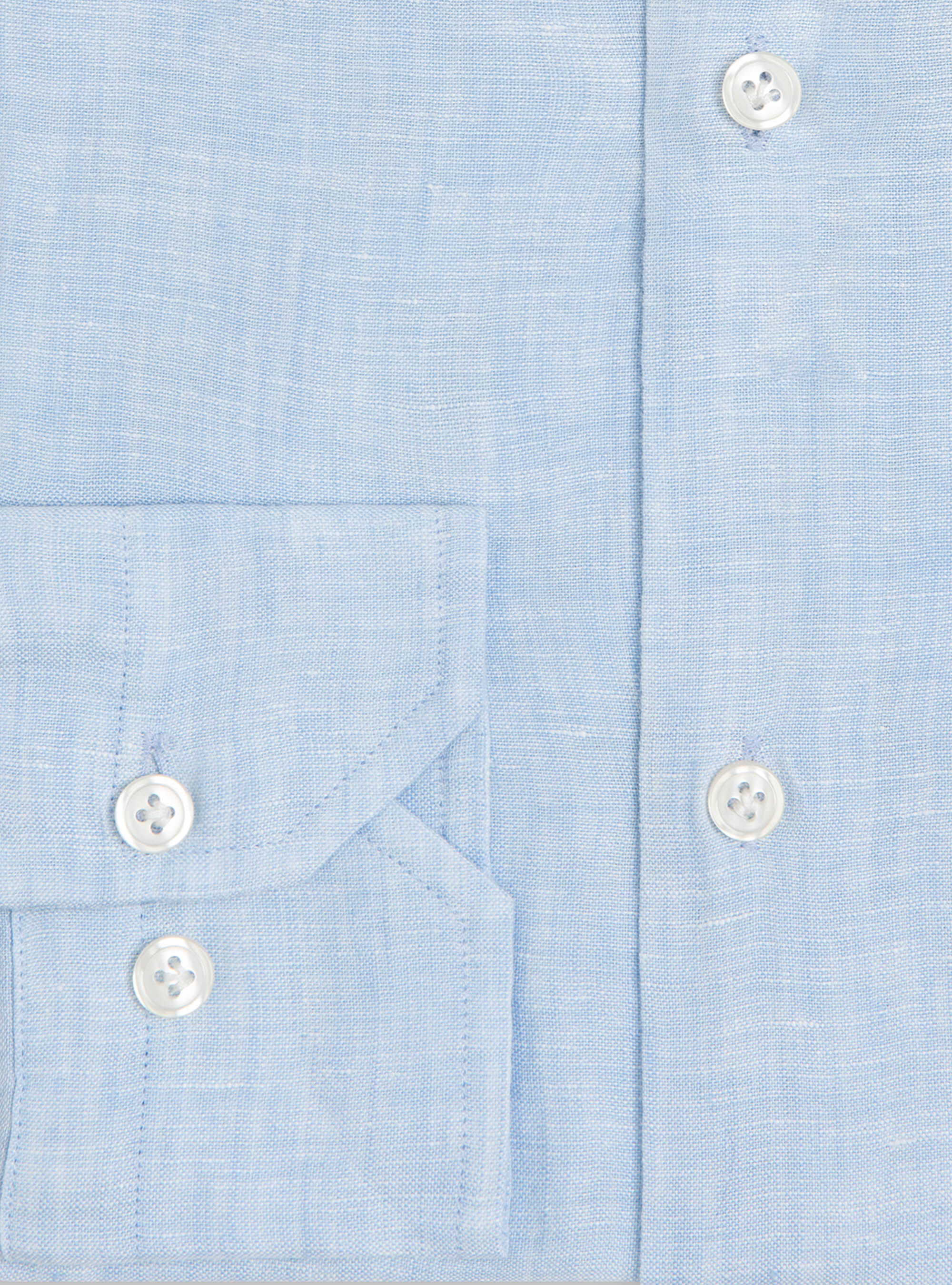 Pure Linen Korean Shirt, LIGHT BLUE
