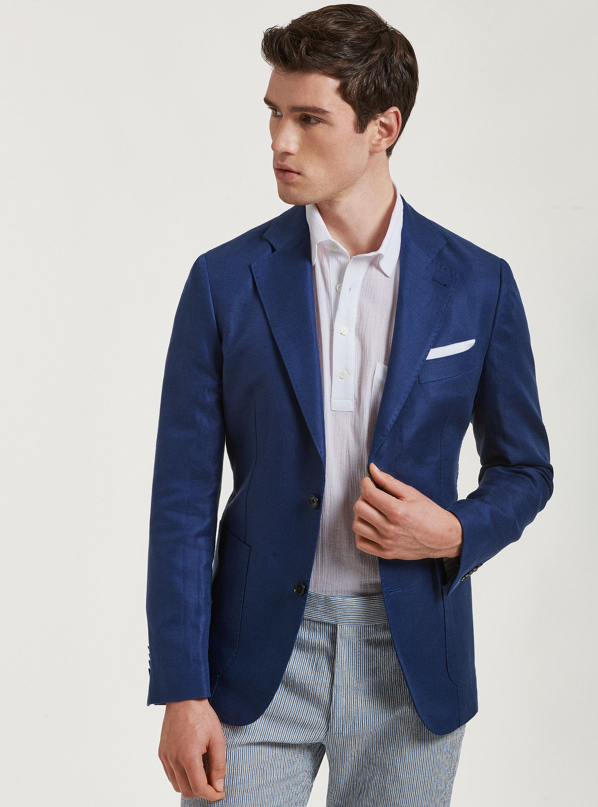 Giacca in lino e cotone