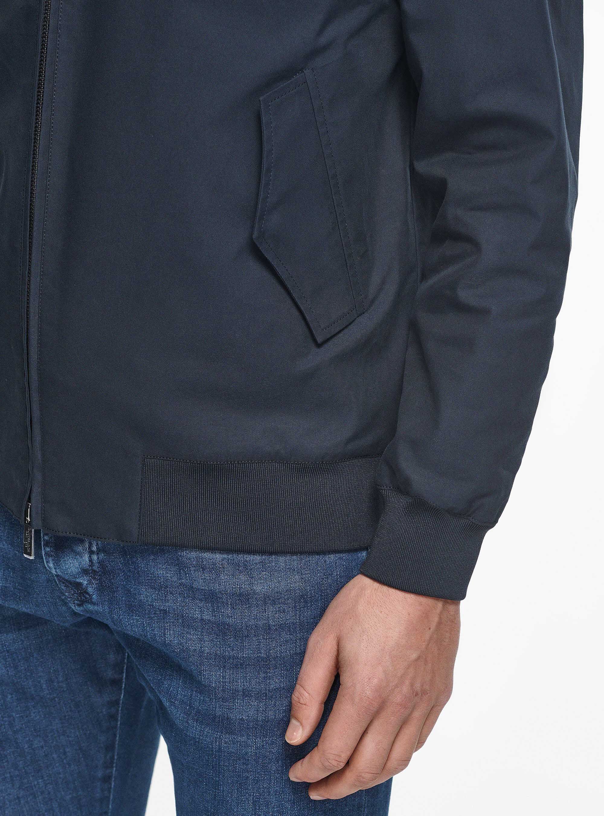 Cotton blend bomber jacket