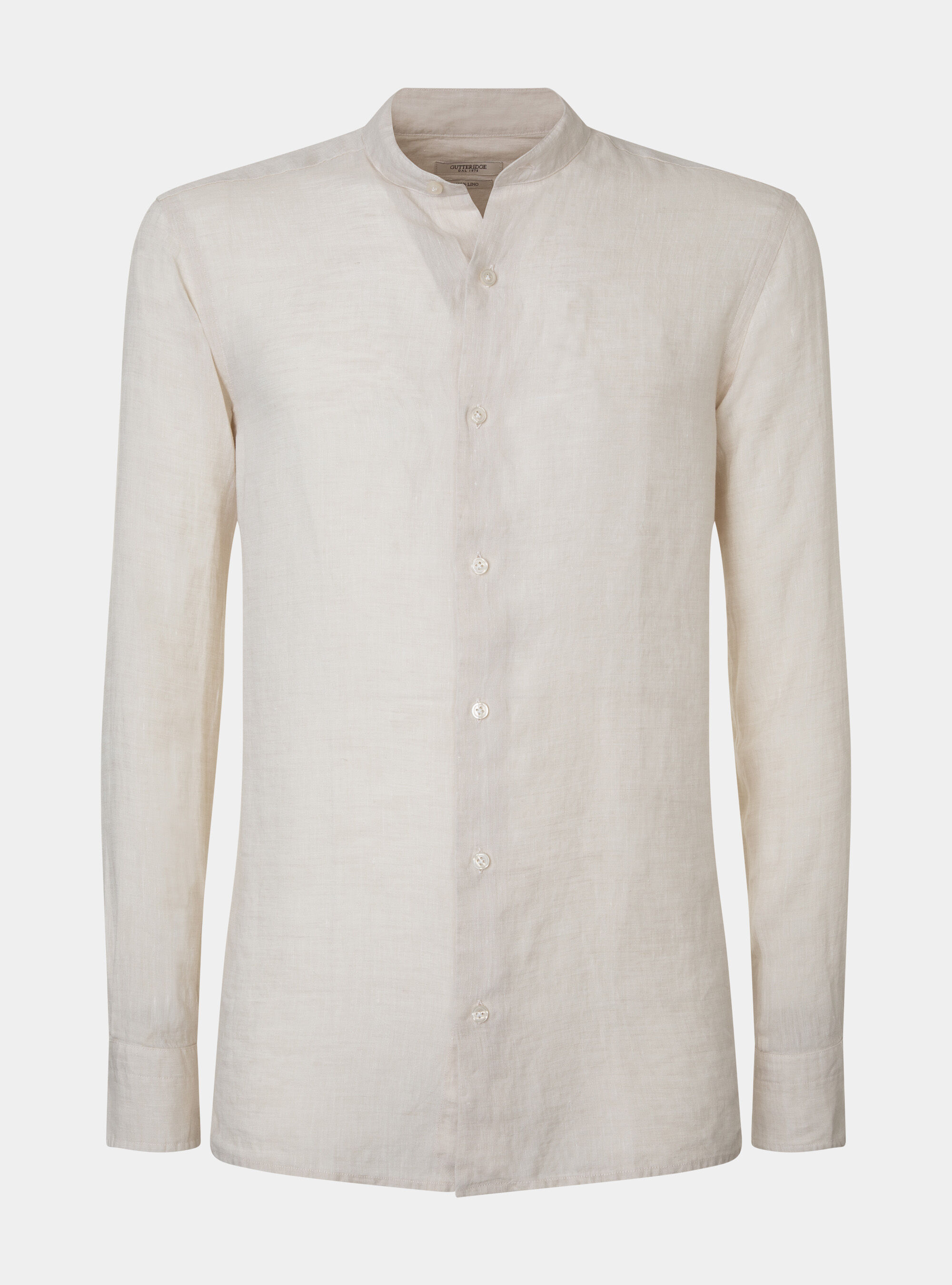 Pure Linen Korean Shirt, ECRU