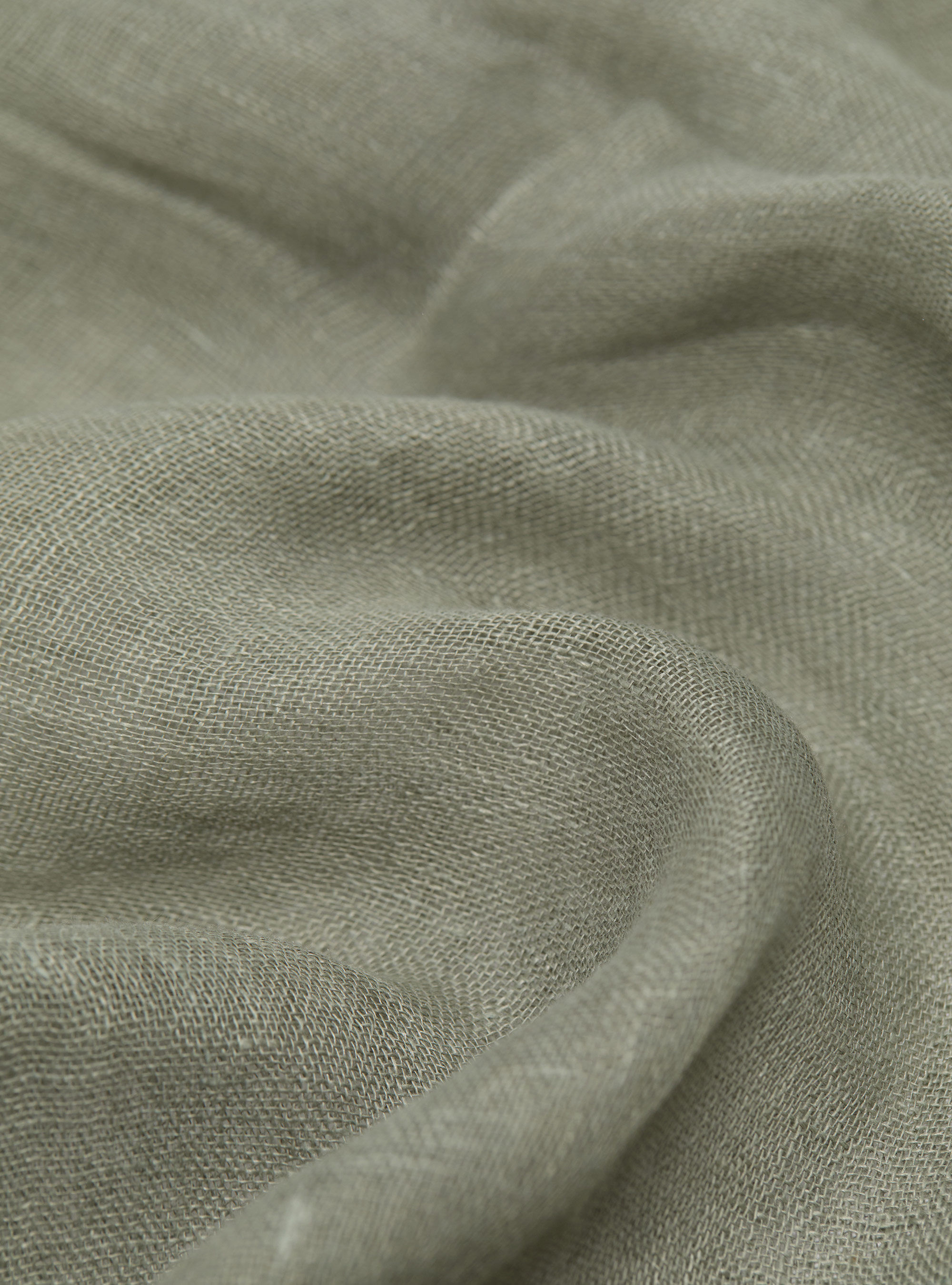 Sciarpa rigata in lino, SALVIA 0602C