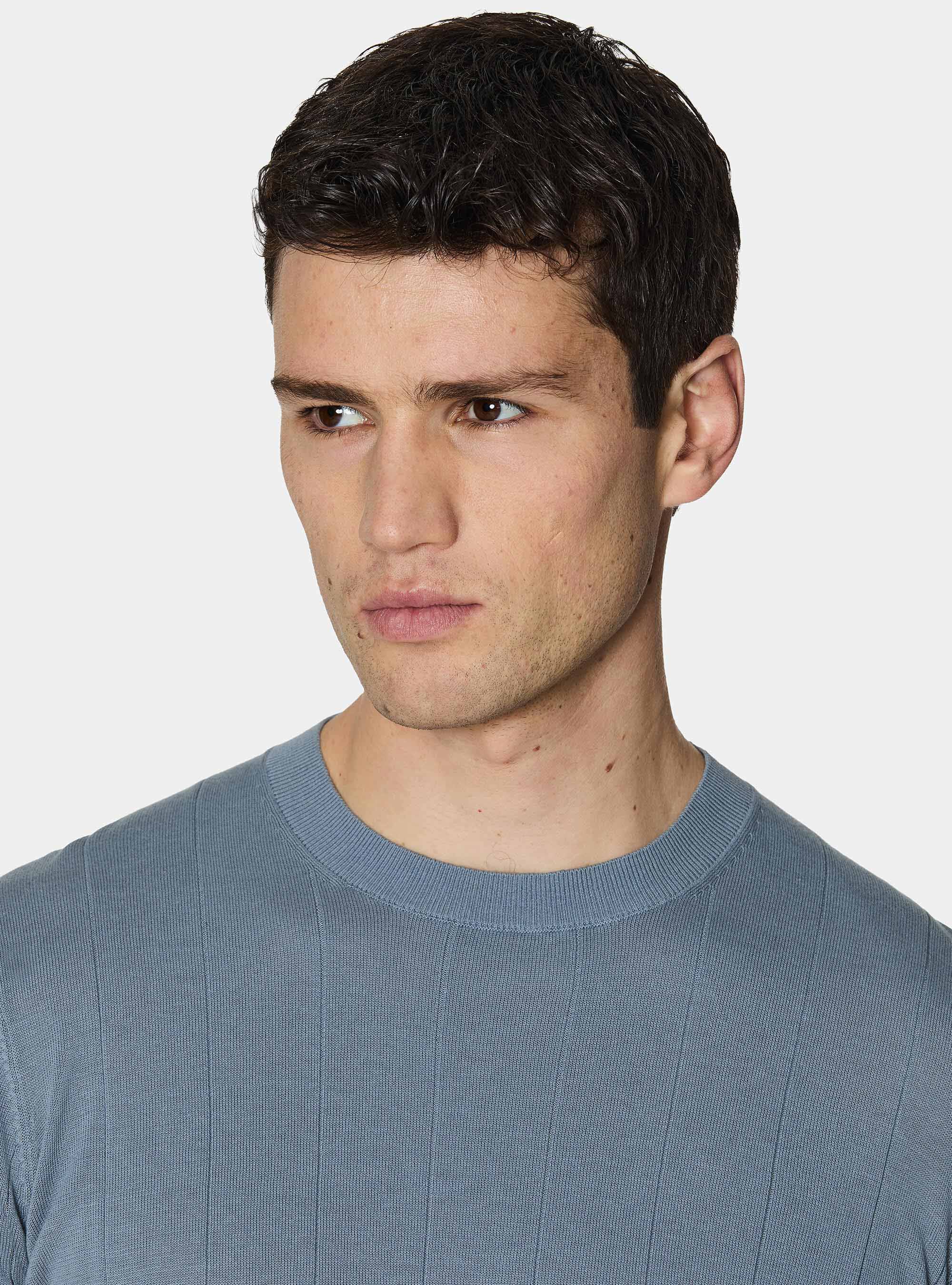 Maglia in puro cotone costa piatta, AVIO 0292C