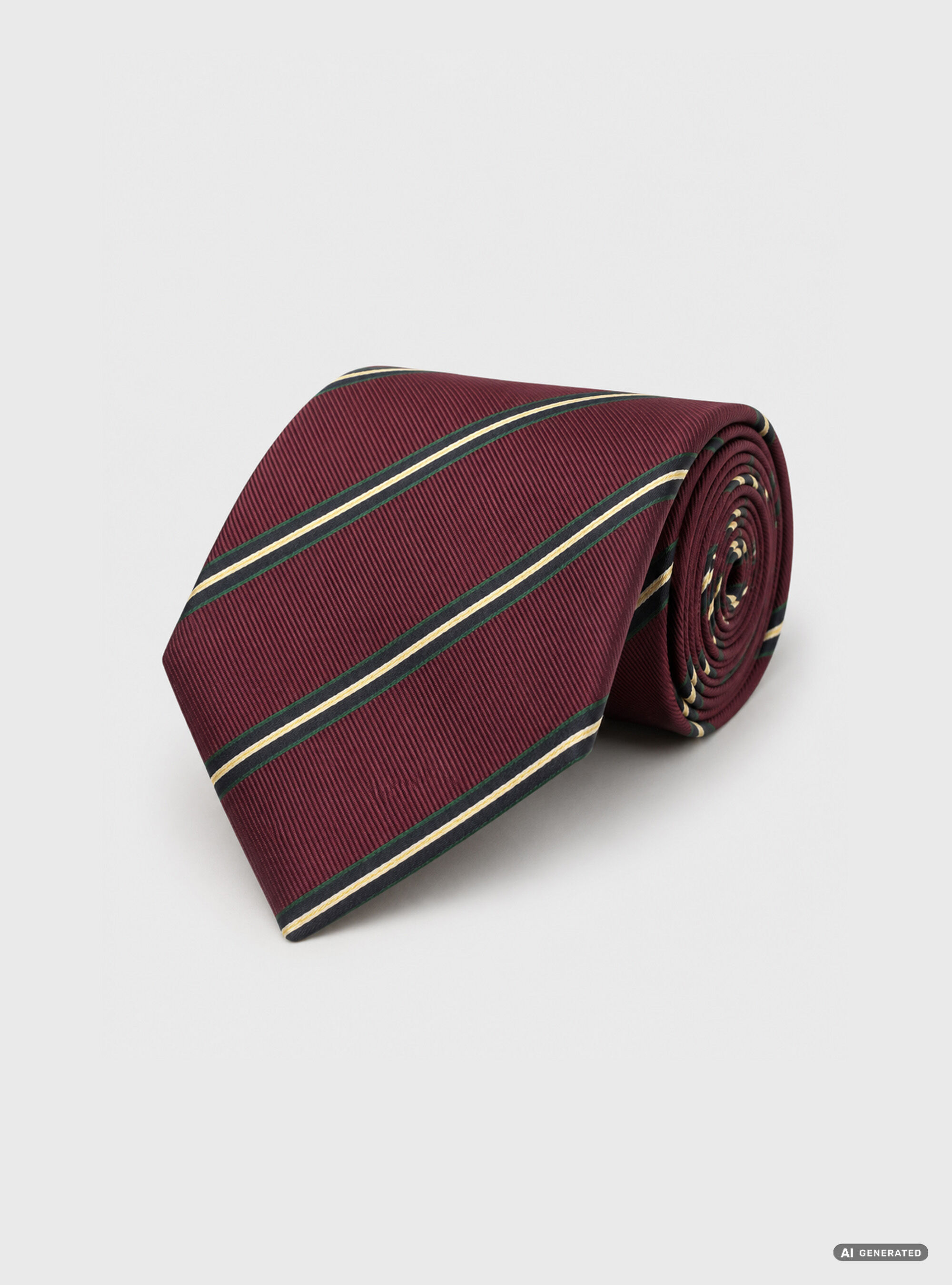Cravatta in twill di seta rigata