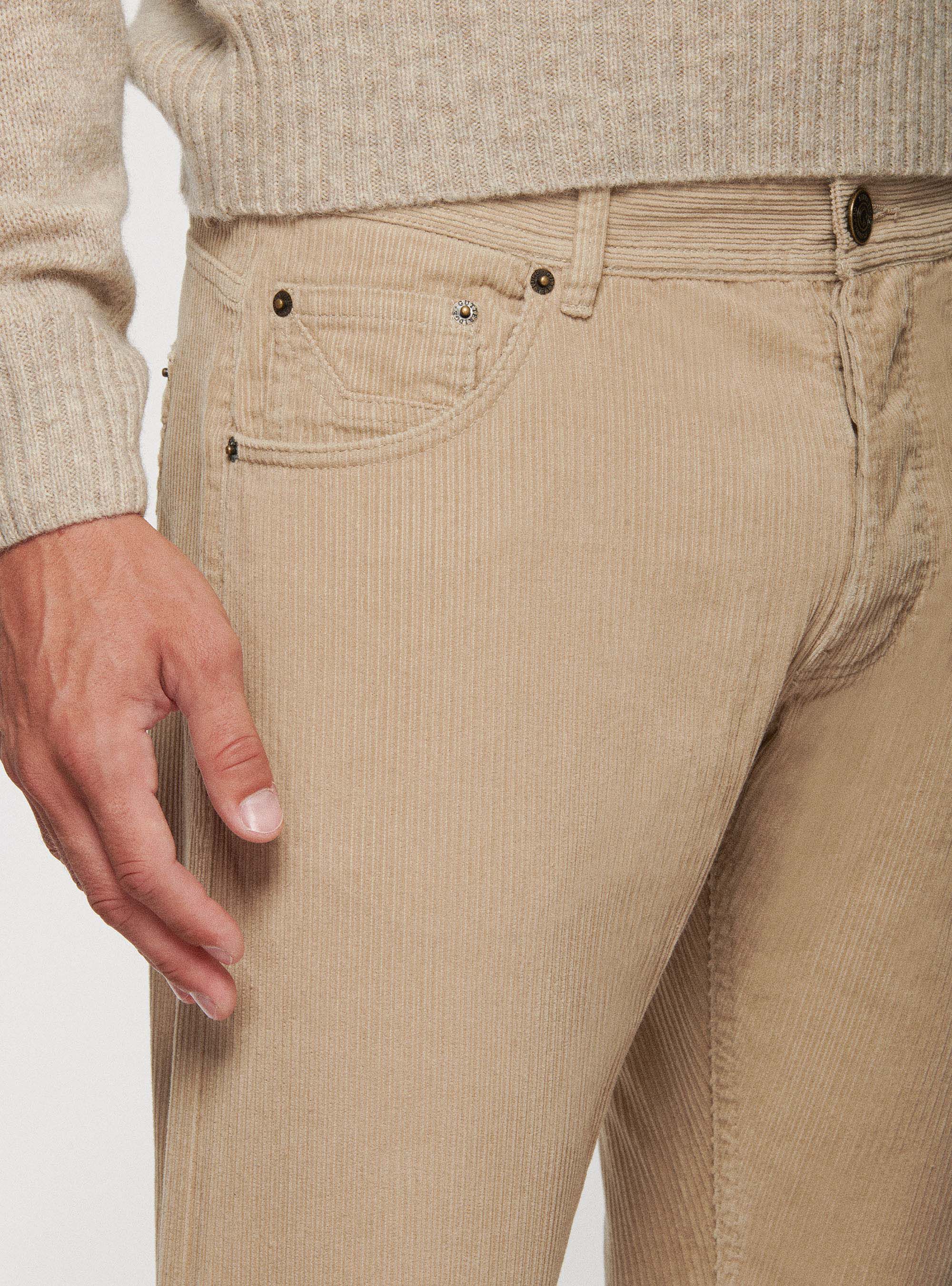 5 Pokcet Trousers in Hand Painted