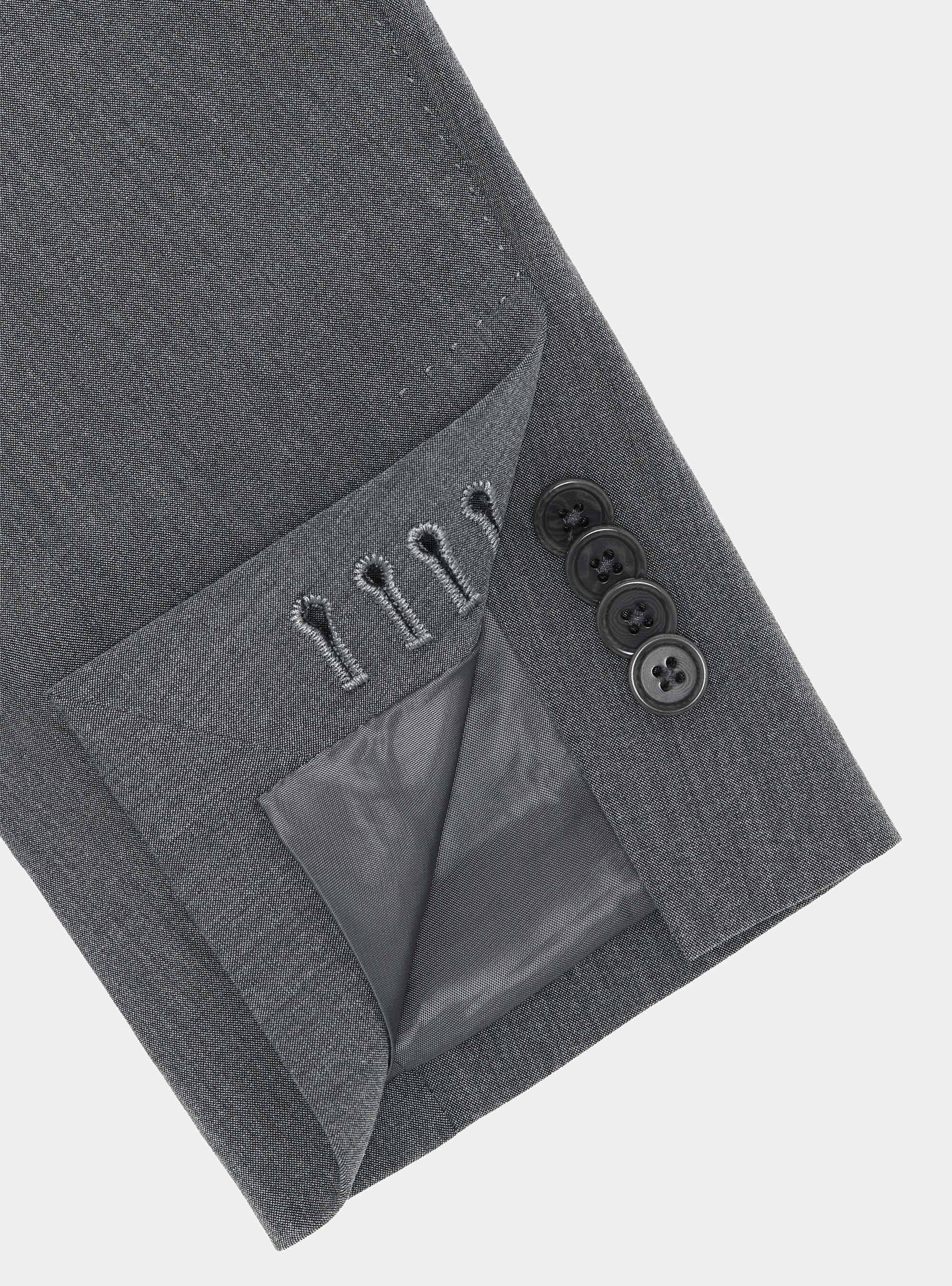 Slim fit suit blazer, GRIGIO SCURO 0125C