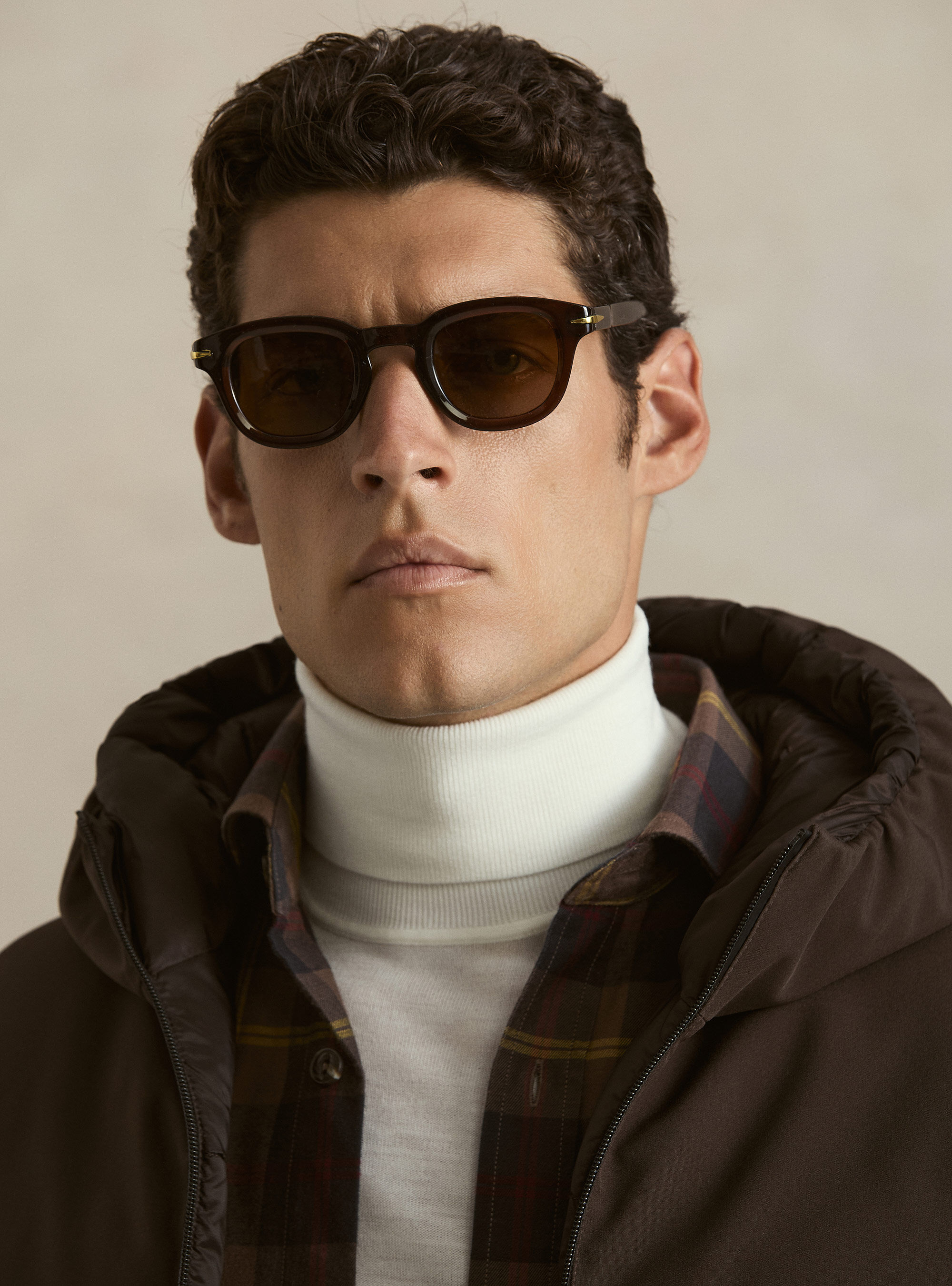 Reversible hooded bomber jacket, MARRONE 0508C