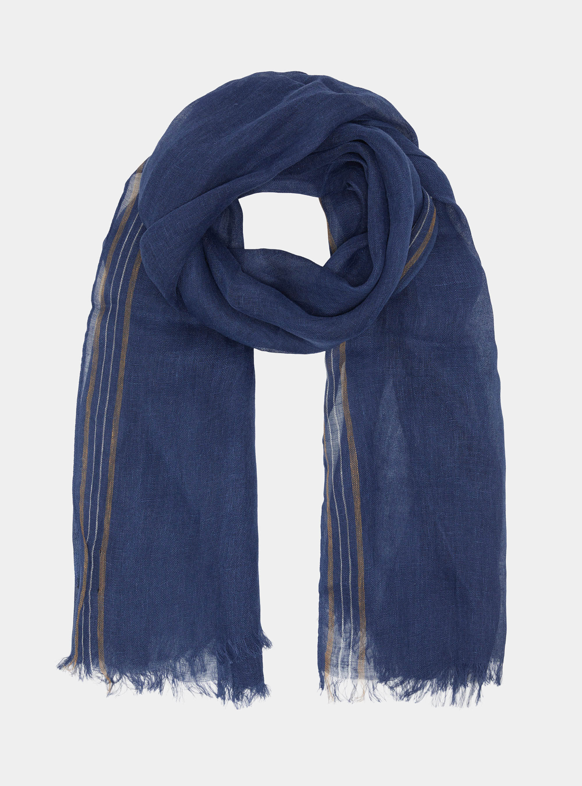 Sciarpa rigata in lino