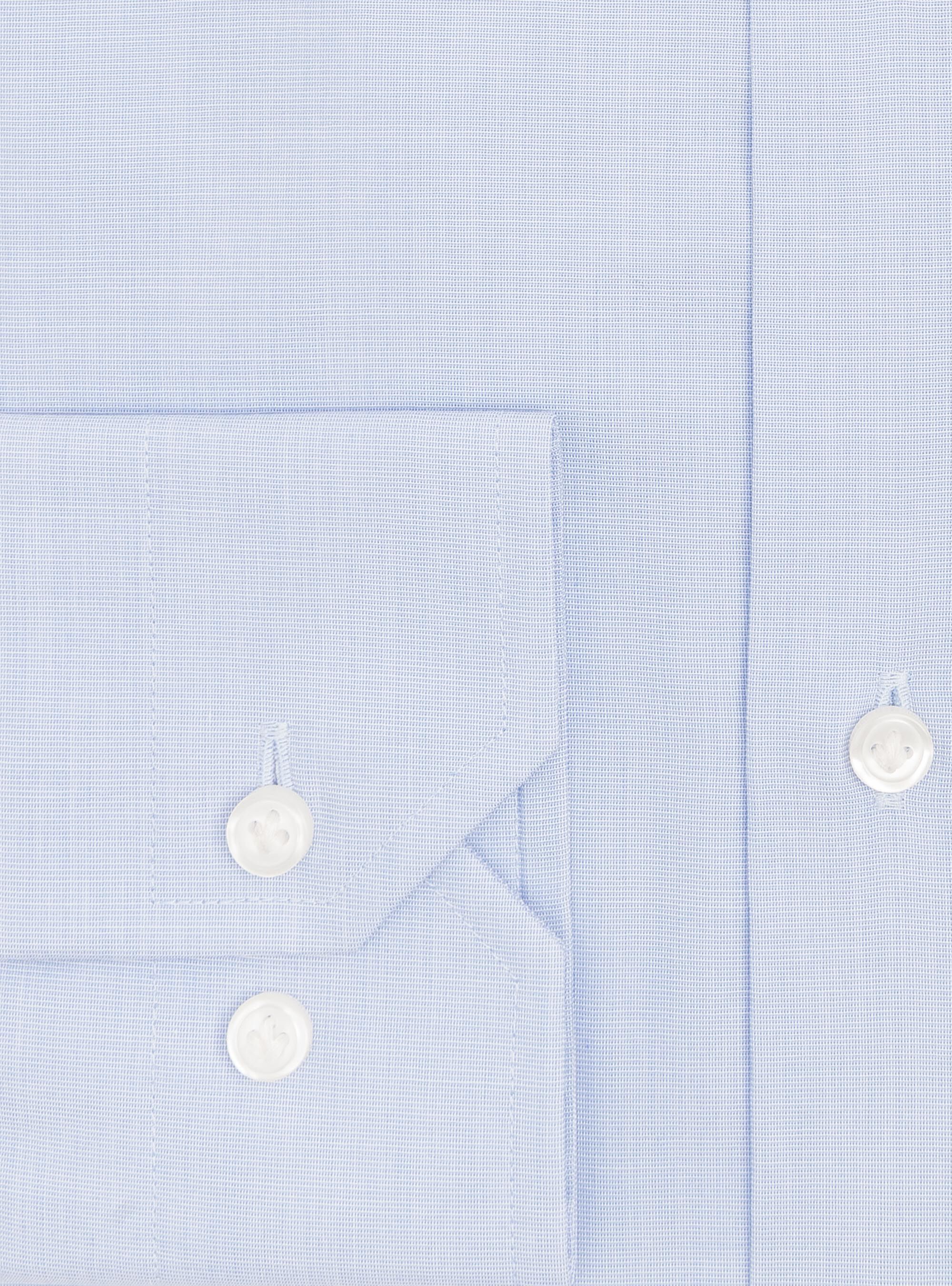 Cotton fil a fil shirt with semi French collar, LIGHT BLUE