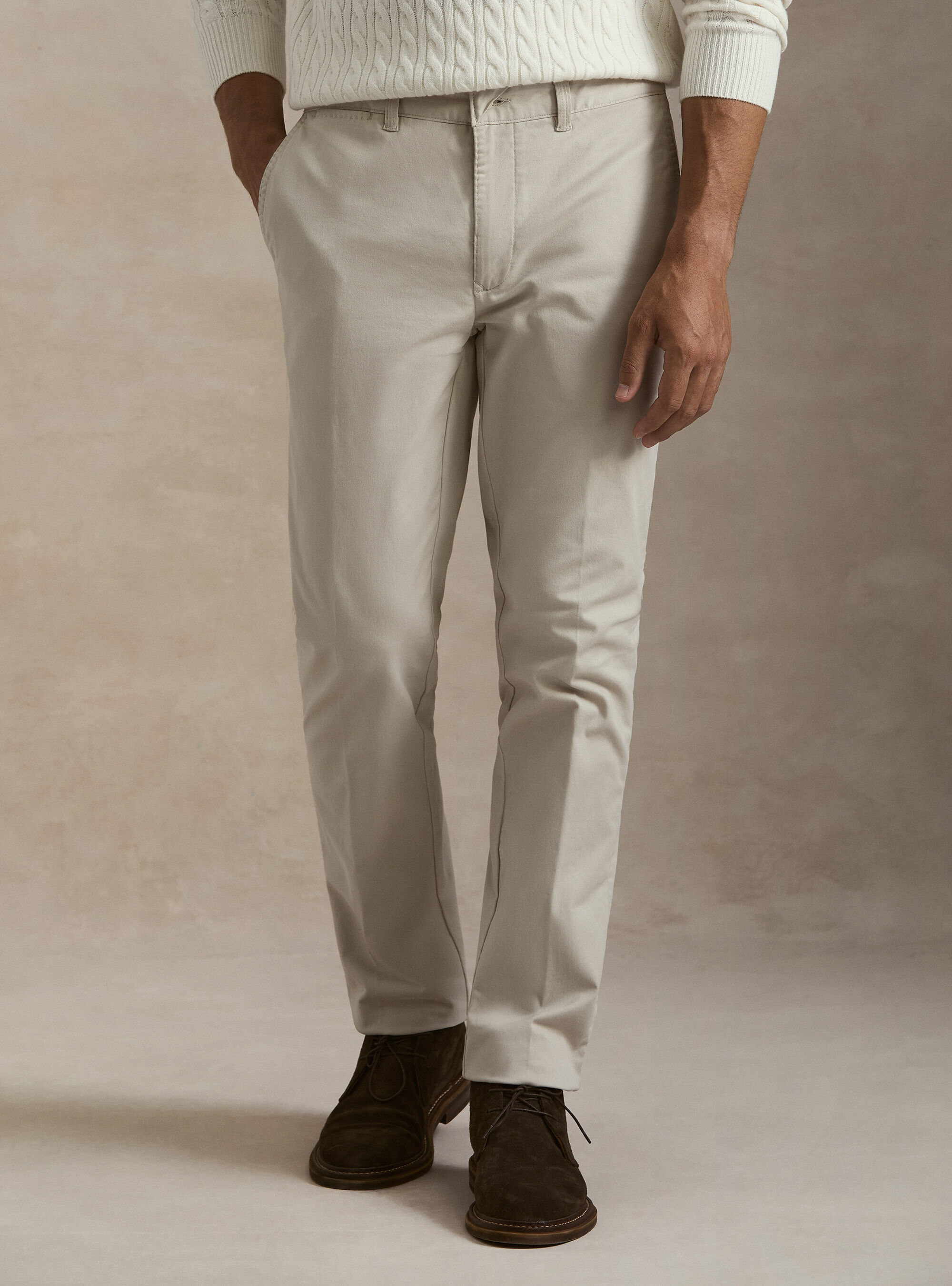 Slack slim fit in twill stretch